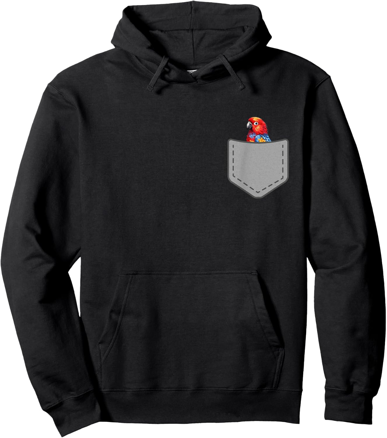 Funny Rosella Bird In Your Pocket Hoodie - Hoodie | Black