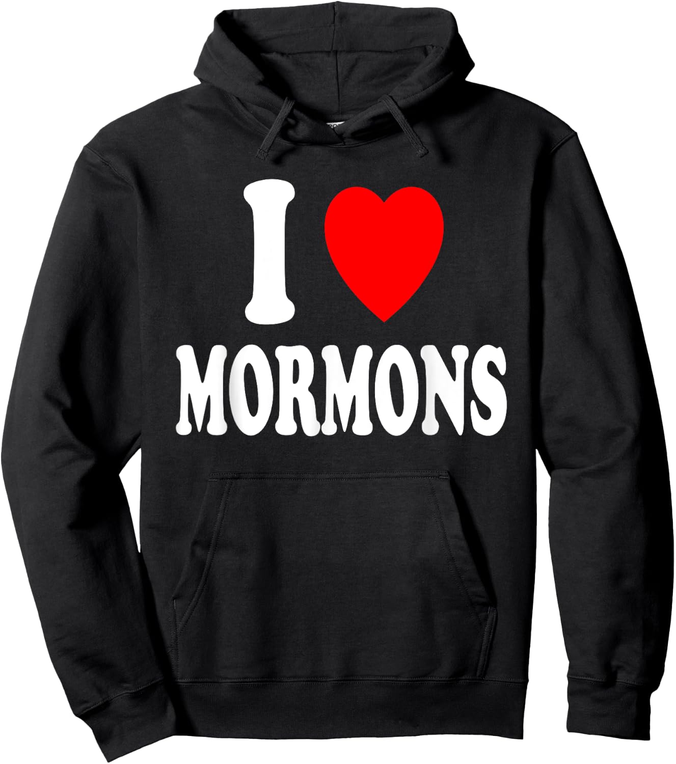 I Heart (Love) Mormons Religion Culture Mormonism Hoodie - Hoodie | Black