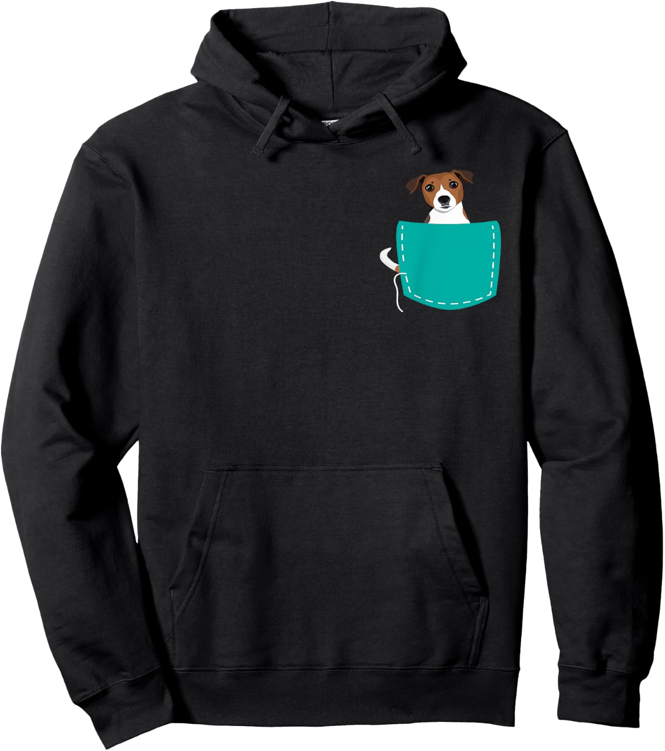 Jack Russell Dog In A Pocket - Dog Owner Animal Whisperer Women Girls Kids Hoodie - Hoodie | Black