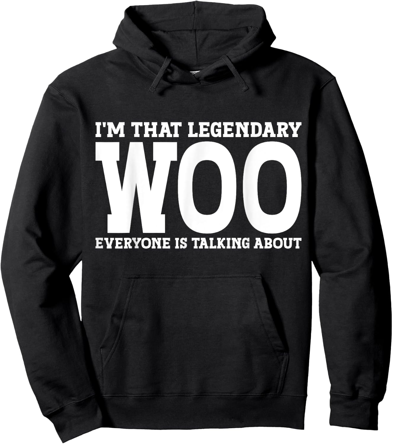 Woo Surname Funny Team Family Last Name Woo Hoodie - Hoodie | Black