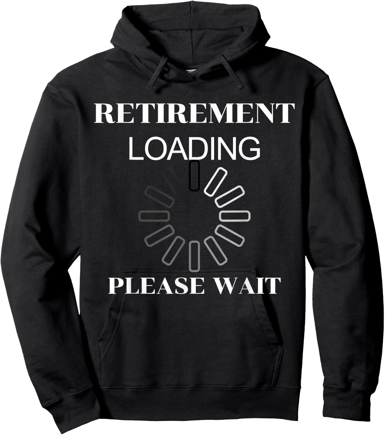 Retirement Loading Please Wait Funny Women Hoodie - Hoodie | Black