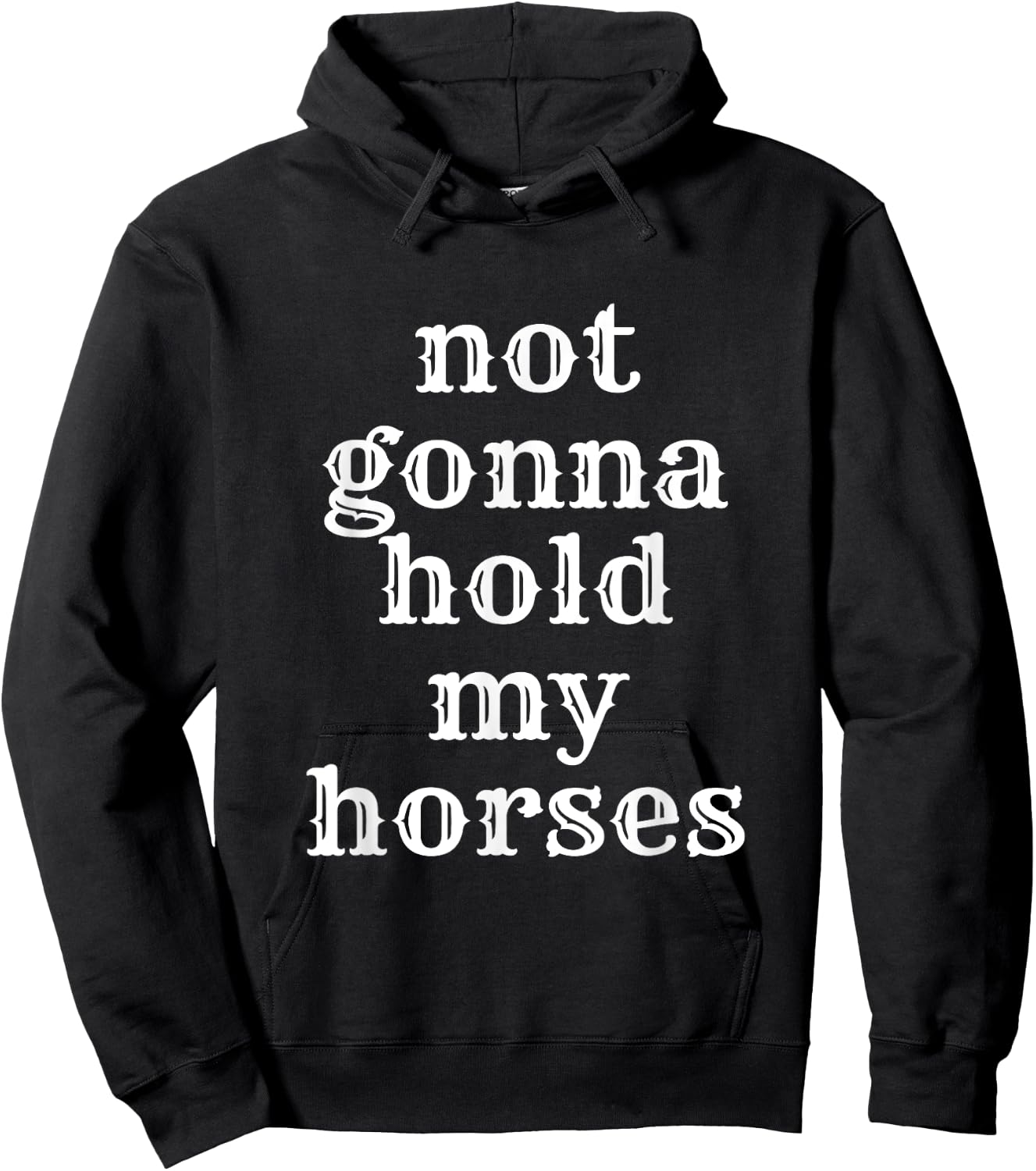 Redds Threads Cowboy - Black, Small Hoodie - Hoodie | Black