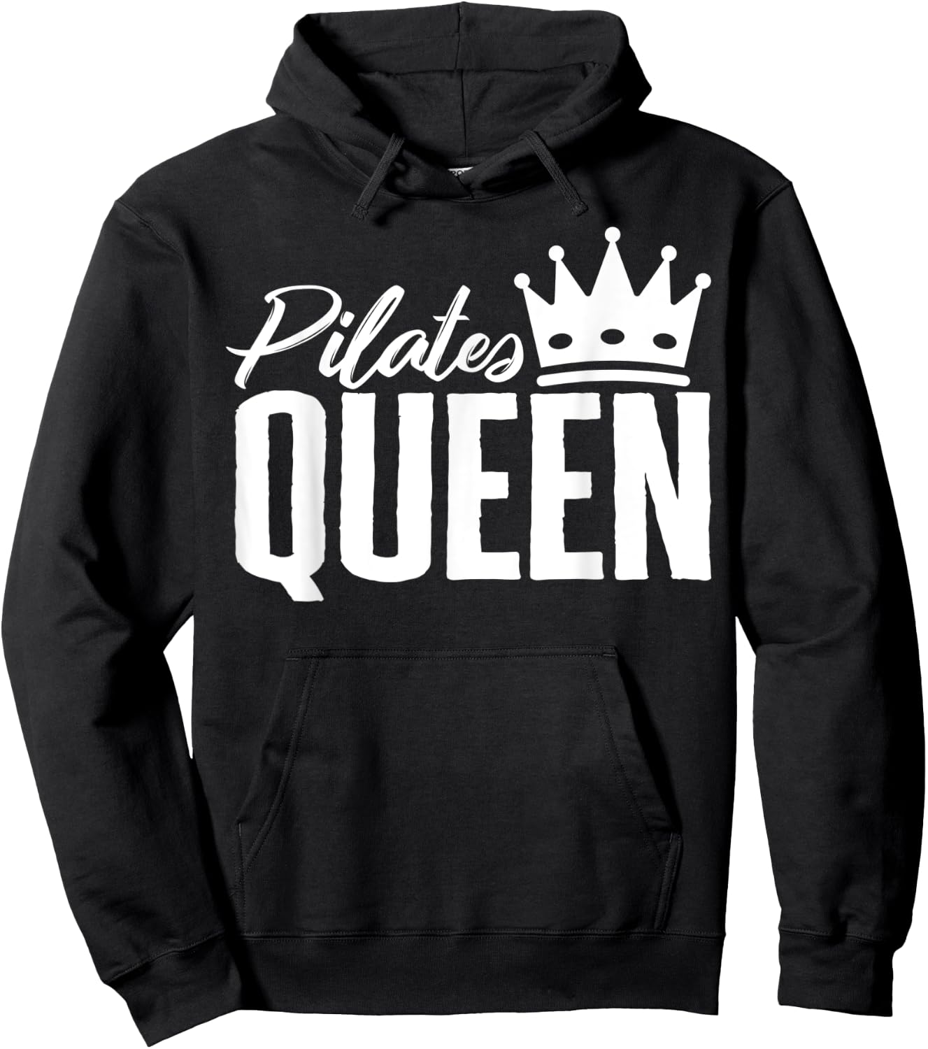 Pilates Queen Crown Yoga Meditation Pilates Lover Exercise Hoodie - Hoodie | Black