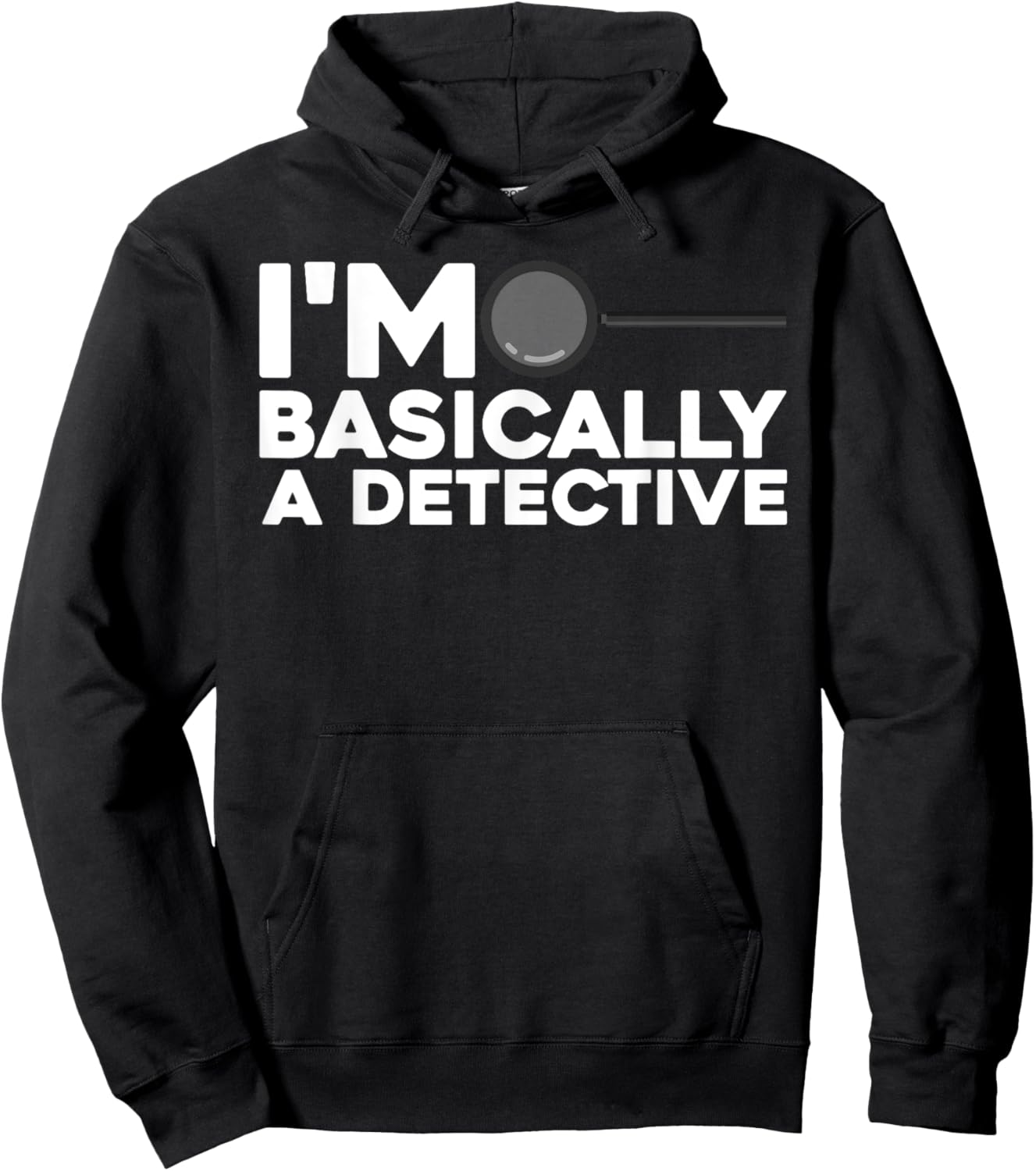 Funny Detective Art Women Kids True Crime Morbid Spy Hoodie - Hoodie | Black