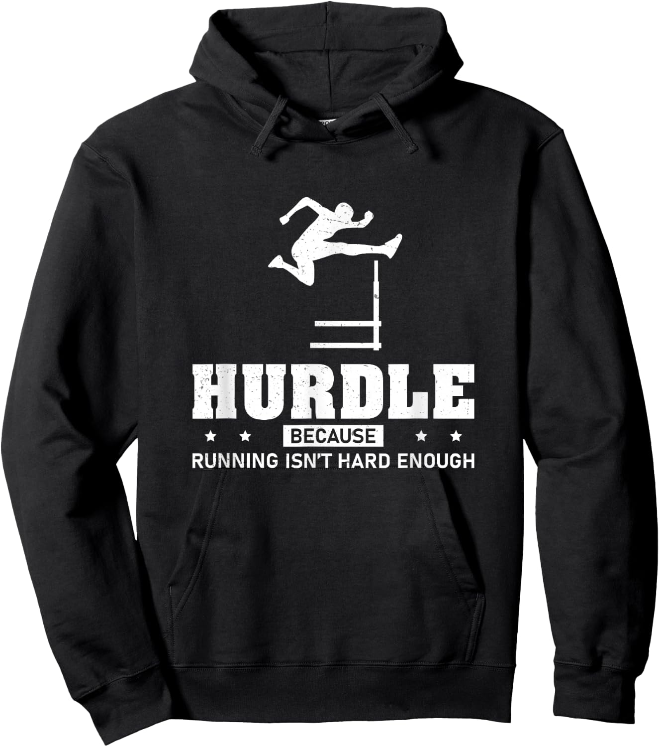 Cool Hurdle Because Running Isn't Hard Enough Hurdling Champ Hoodie - Hoodie | Black