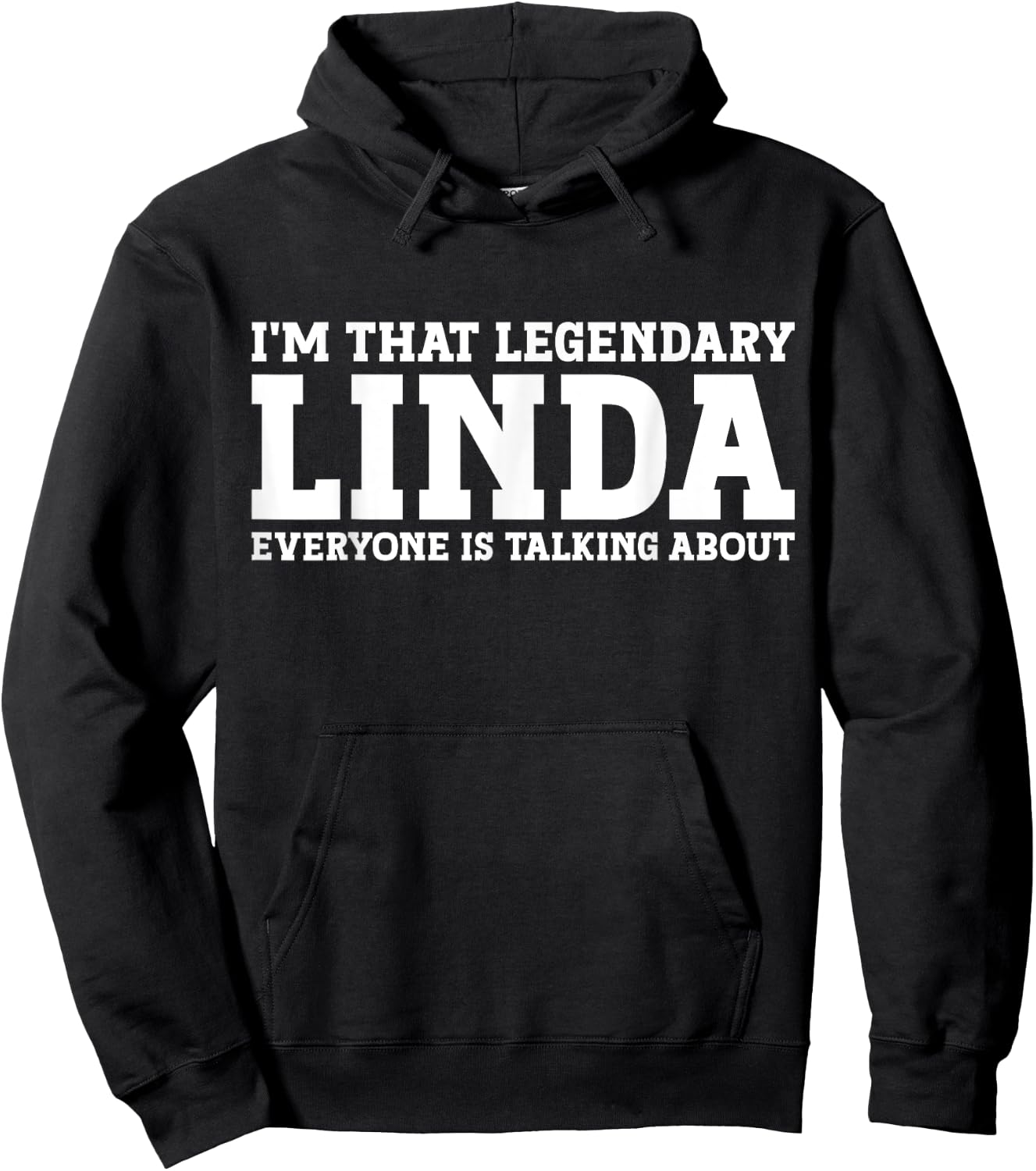Linda Personal Name Women Girl Funny Linda Hoodie - Hoodie | Black