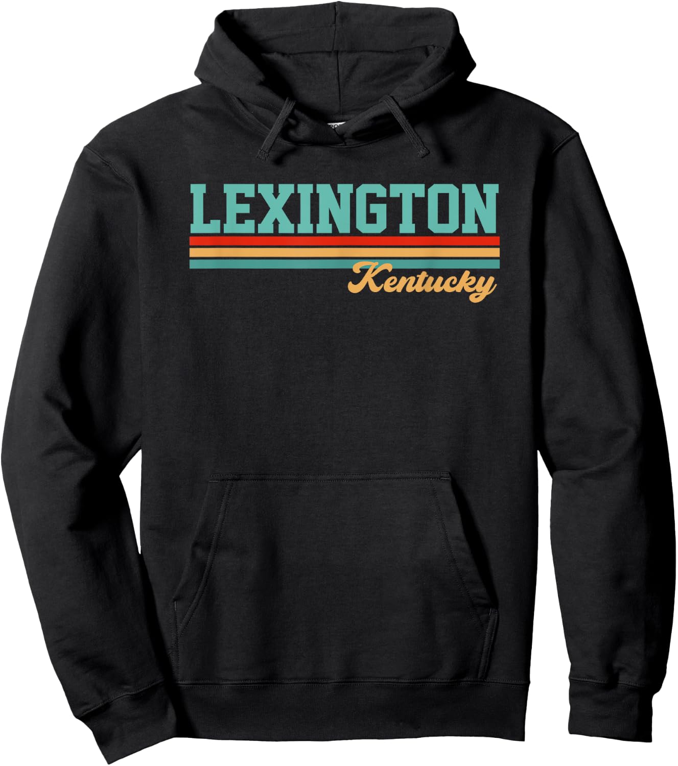 Retro Lexington Kentucky Hoodie - Hoodie | Black