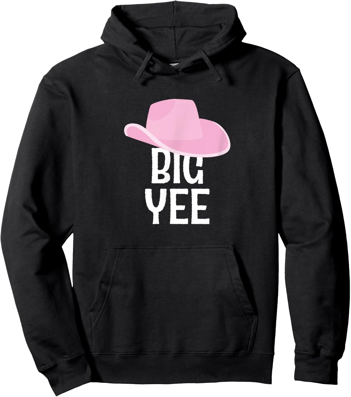 Country Western Theme Sorority Reveal Big Yee Cowgirl Hat Hoodie - Hoodie | Black