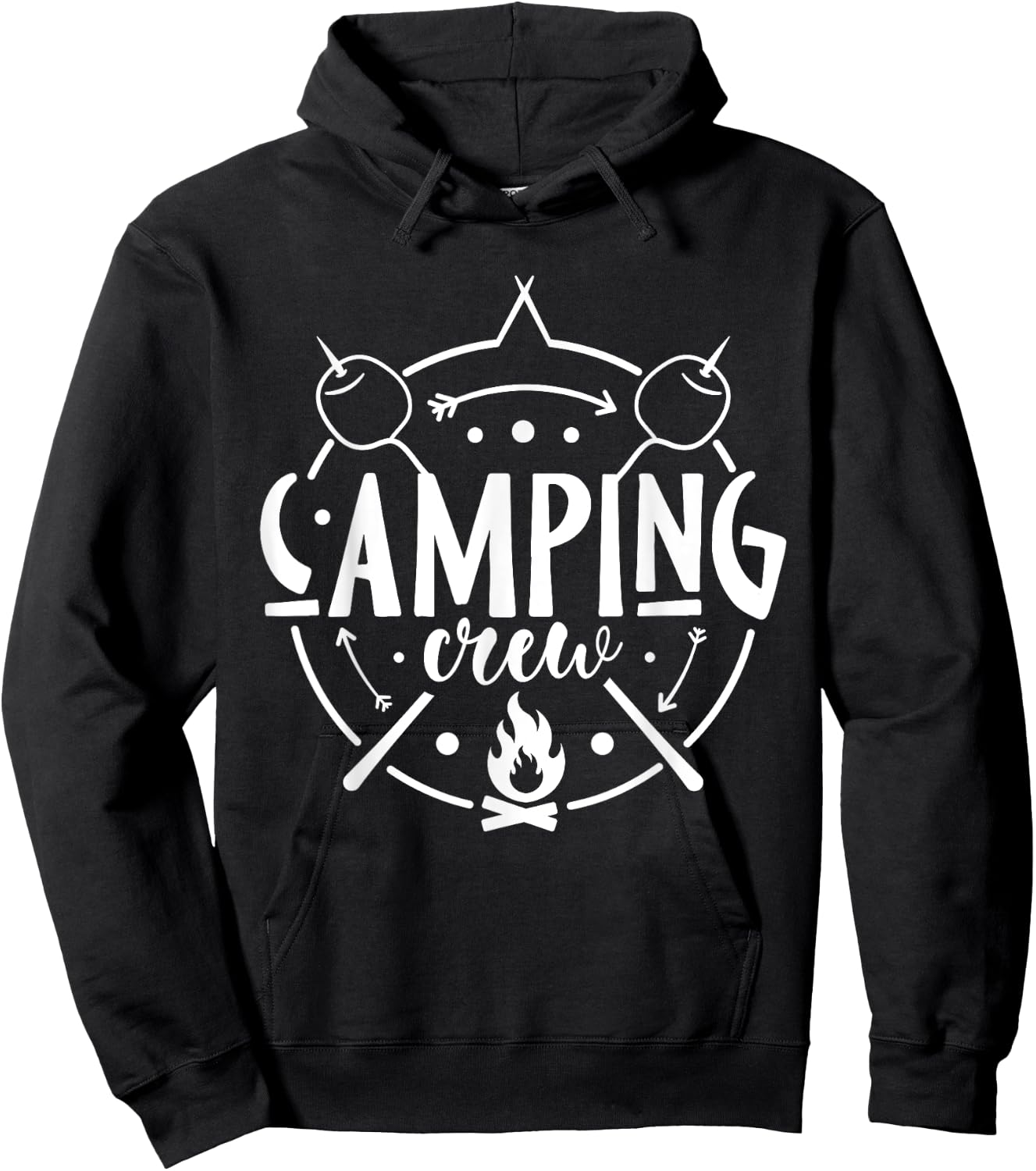 Camping Matching Design for Family Camper Group Camping Crew Hoodie - Hoodie | Black
