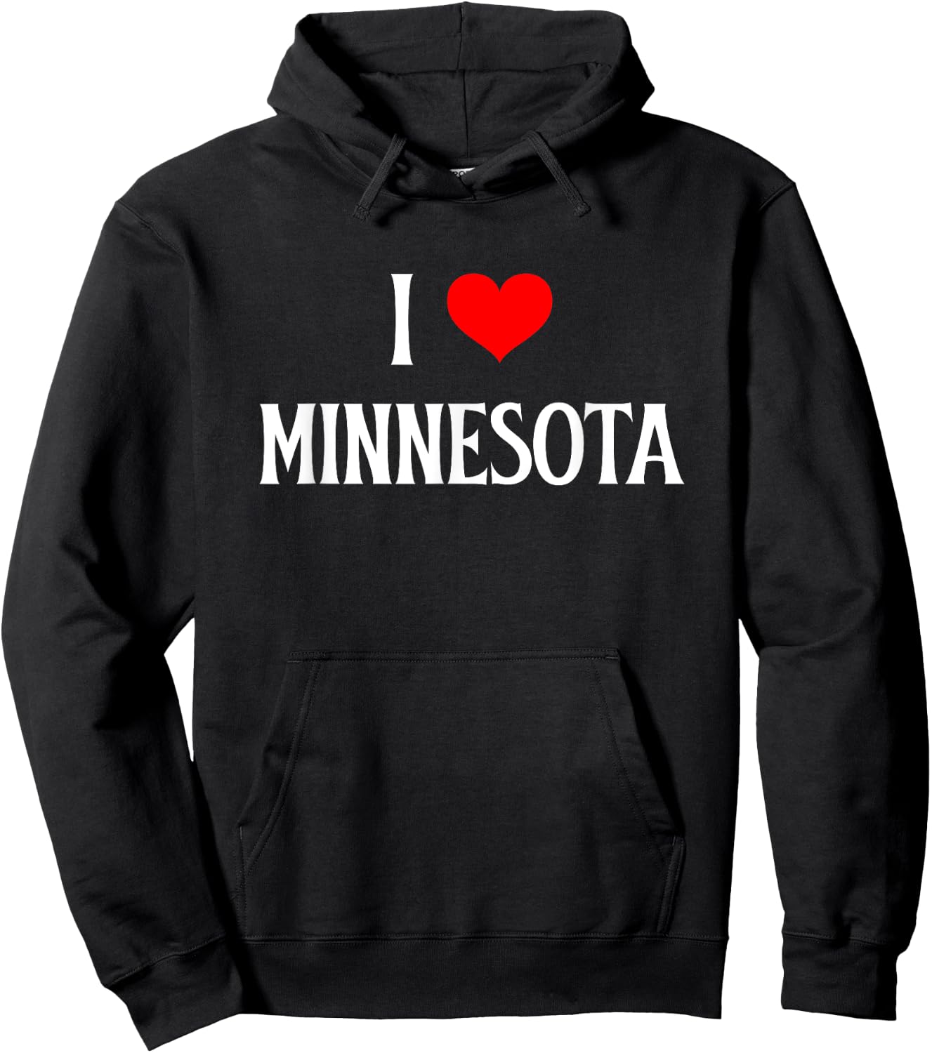 I Love Minnesota I Heart Minnesota Holiday Travel Souvenir Hoodie - Hoodie | Black