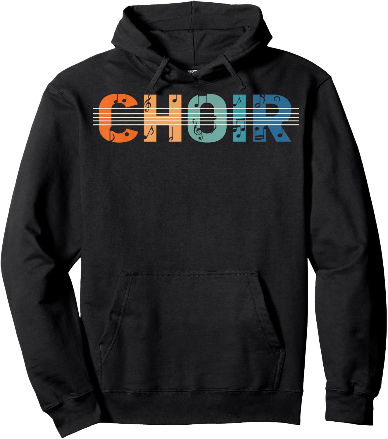 Choir Retro Singer Music Group Teacher Choir Directors Hoodie - Hoodie | Black