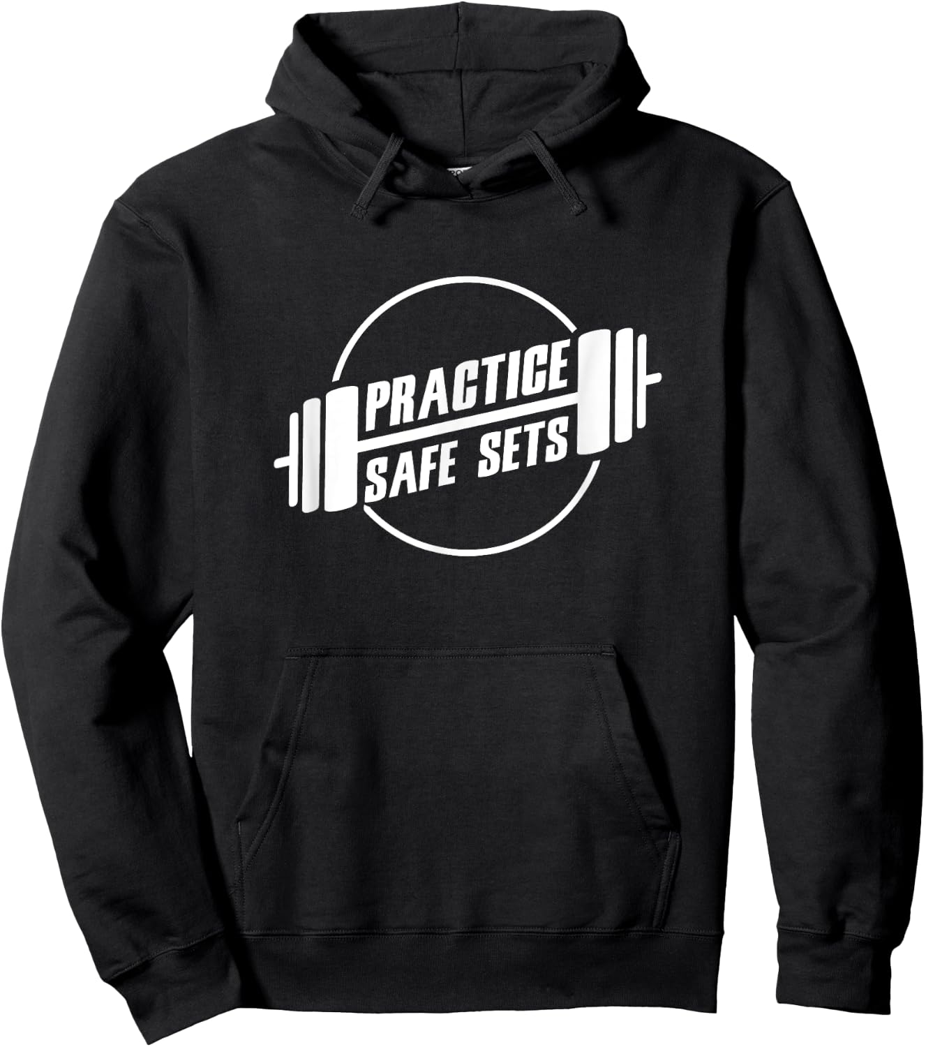 Practice Safe Sets Workout Fitness Motivation Gym Training Hoodie - Hoodie | Black