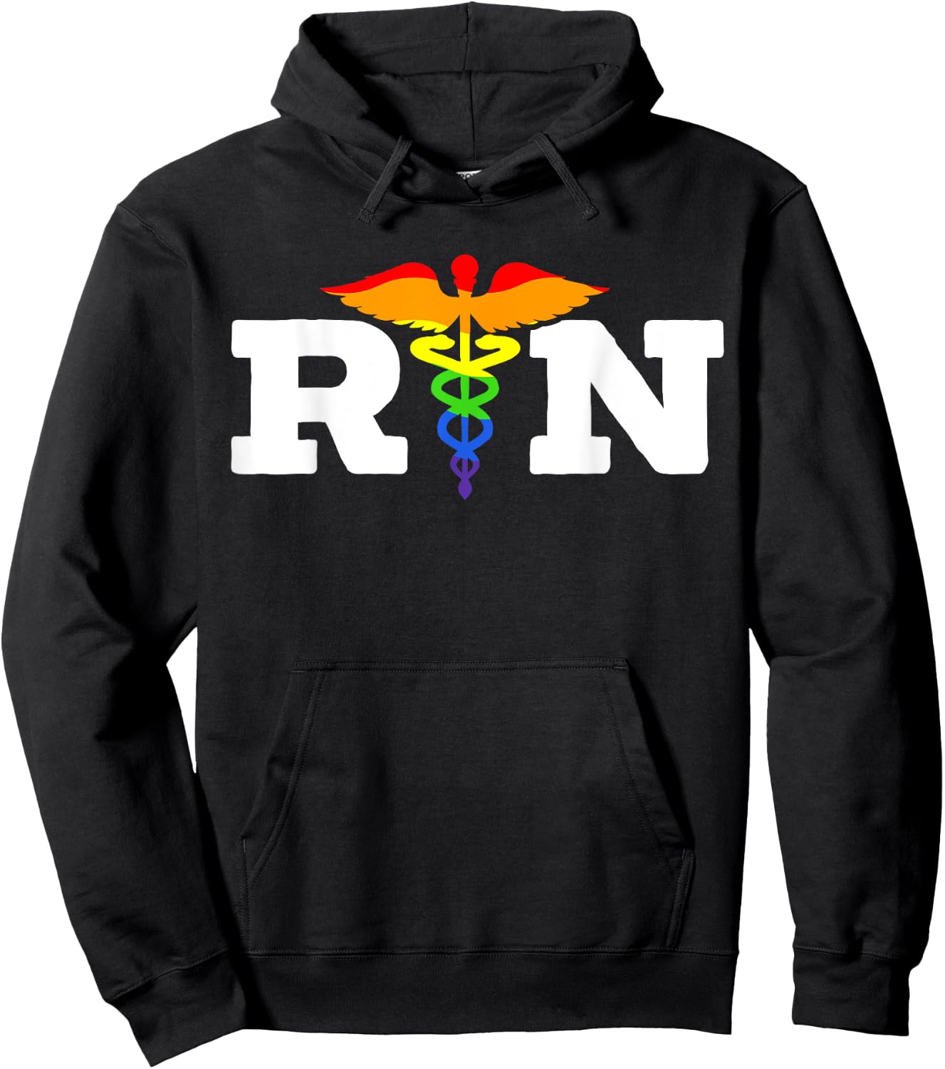 Nurse Gay Rainbow Pride March Medicine Ally Nursing Hoodie - Hoodie | Black
