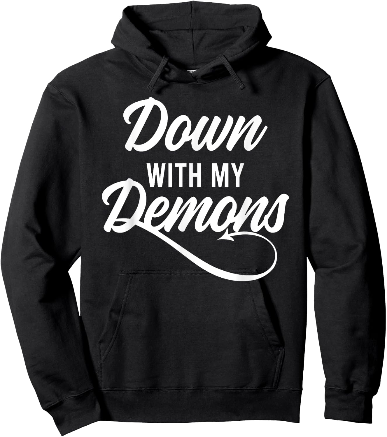 Down With My Demons Free Yourself Lifestyle Religion Skills Hoodie - Hoodie | Black