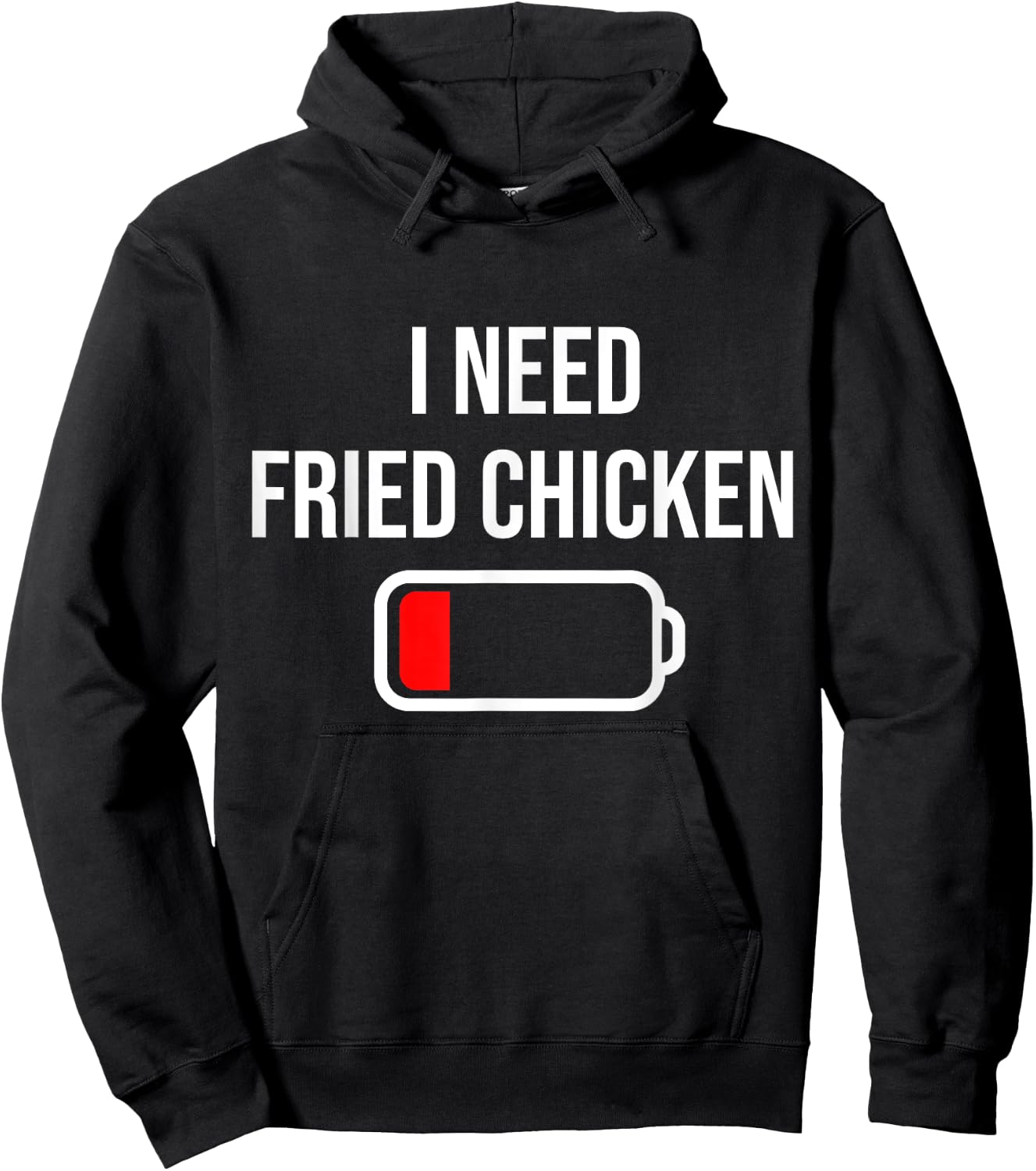 I Need Fried Chicken - Eat Cooking Funny Food Fried Chicken Hoodie - Hoodie | Black