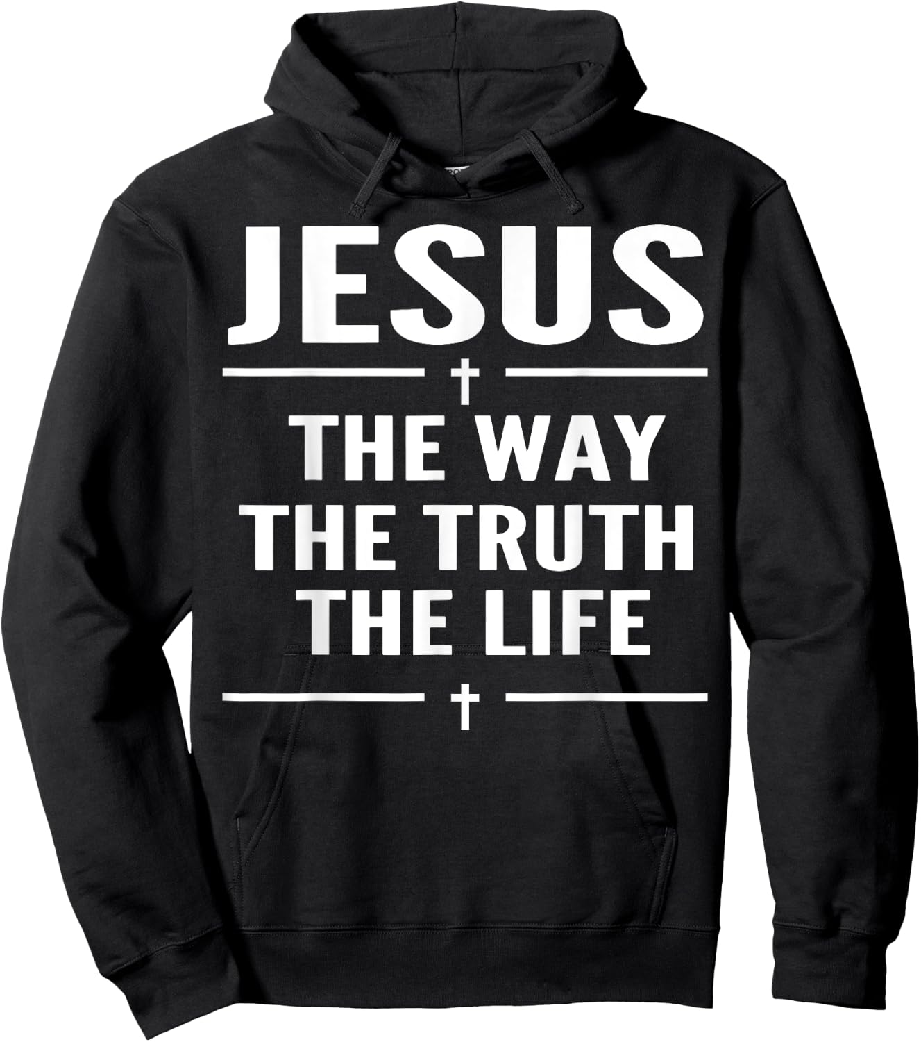 Jesus The Way Truth Life John 14:6 Christian Spiritual Women Hoodie - Hoodie | Black