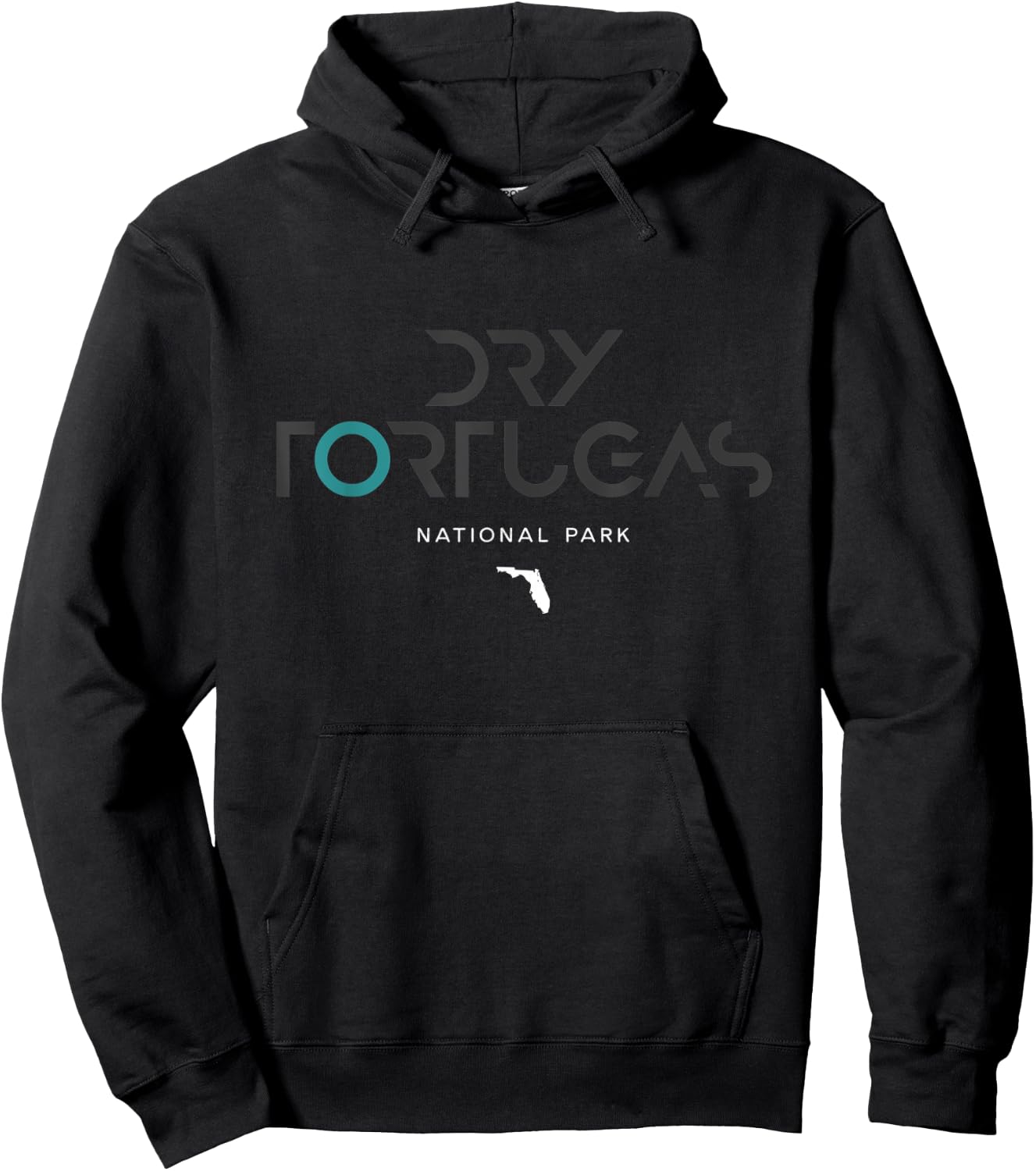 Dry Tortugas National Park Florida Tonal Retro Vintage Hoodie - Hoodie | Black