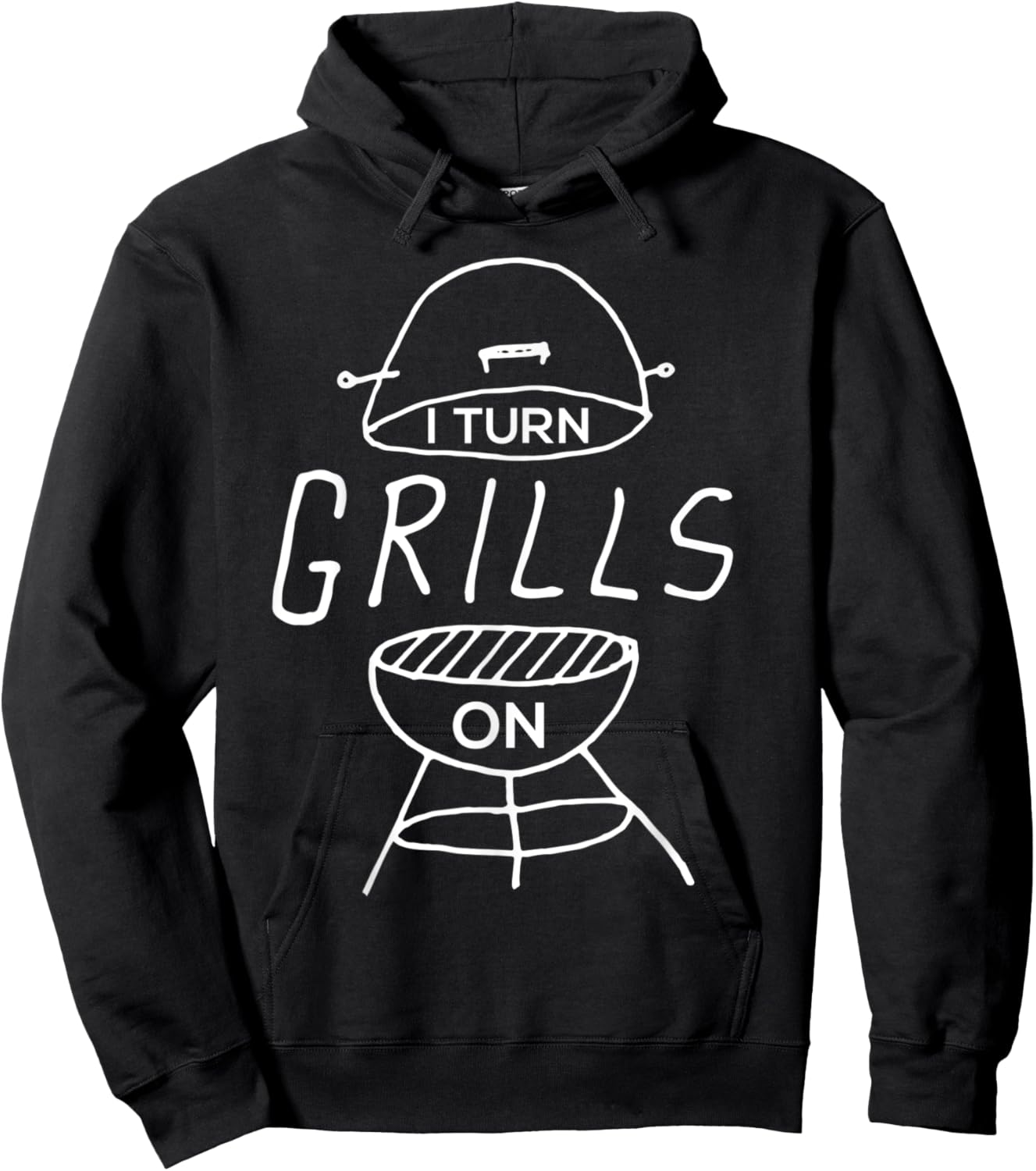 I Turn Grills On Funny BBQ Hoodie - Hoodie | Black