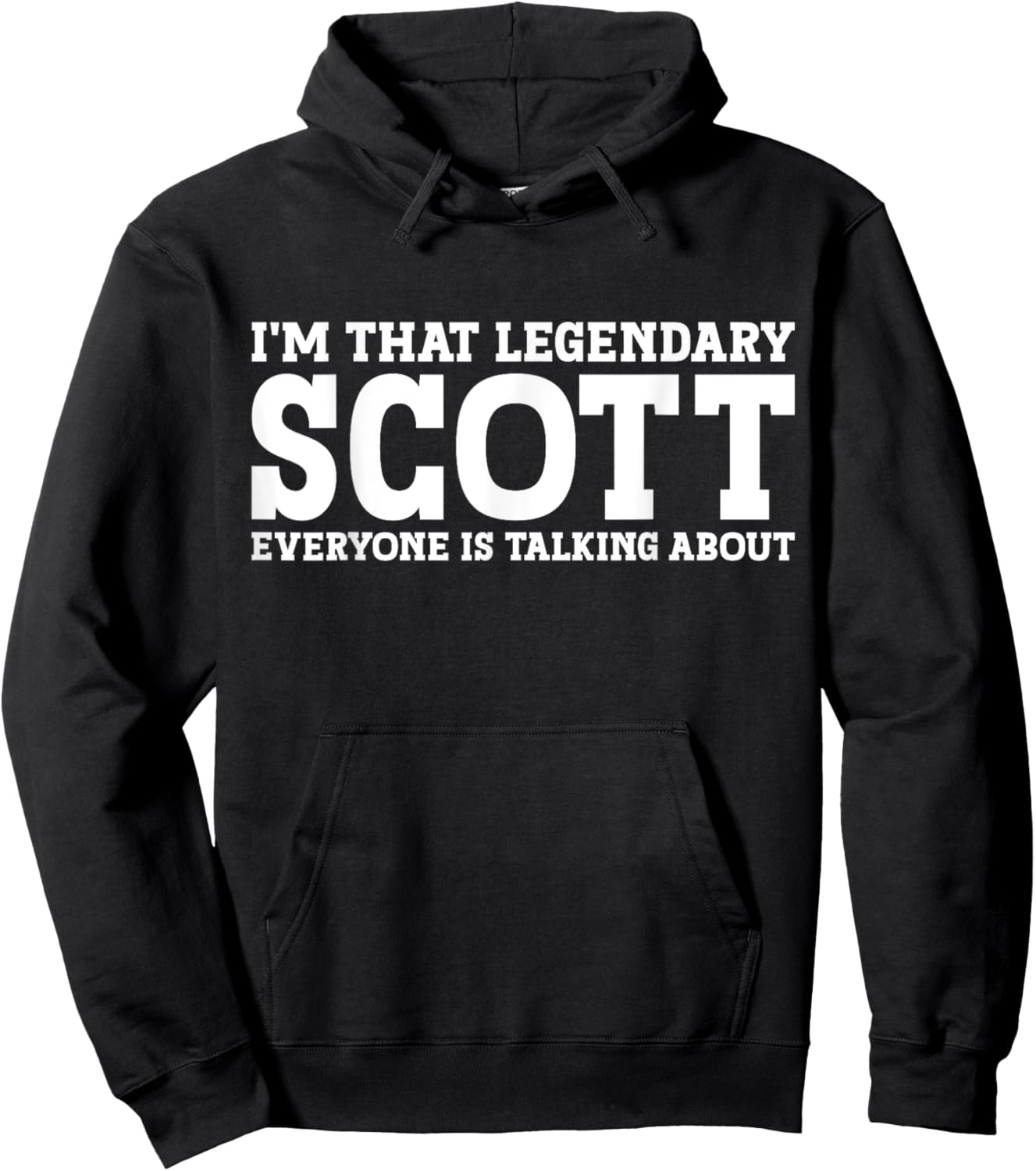 Scott Surname Funny Team Family Last Name Scott Hoodie - Hoodie | Black
