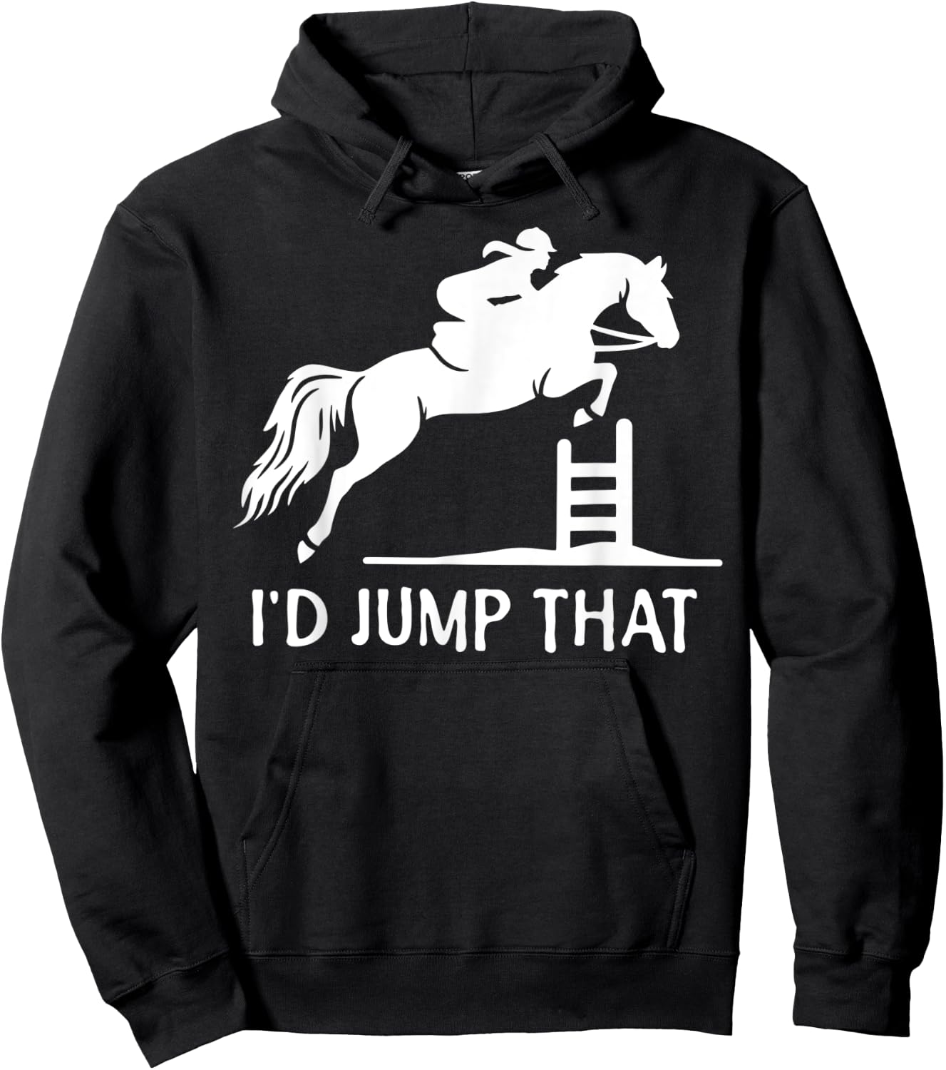 I'd Jump That Funny Show Jumping Hoodie - Hoodie | Black