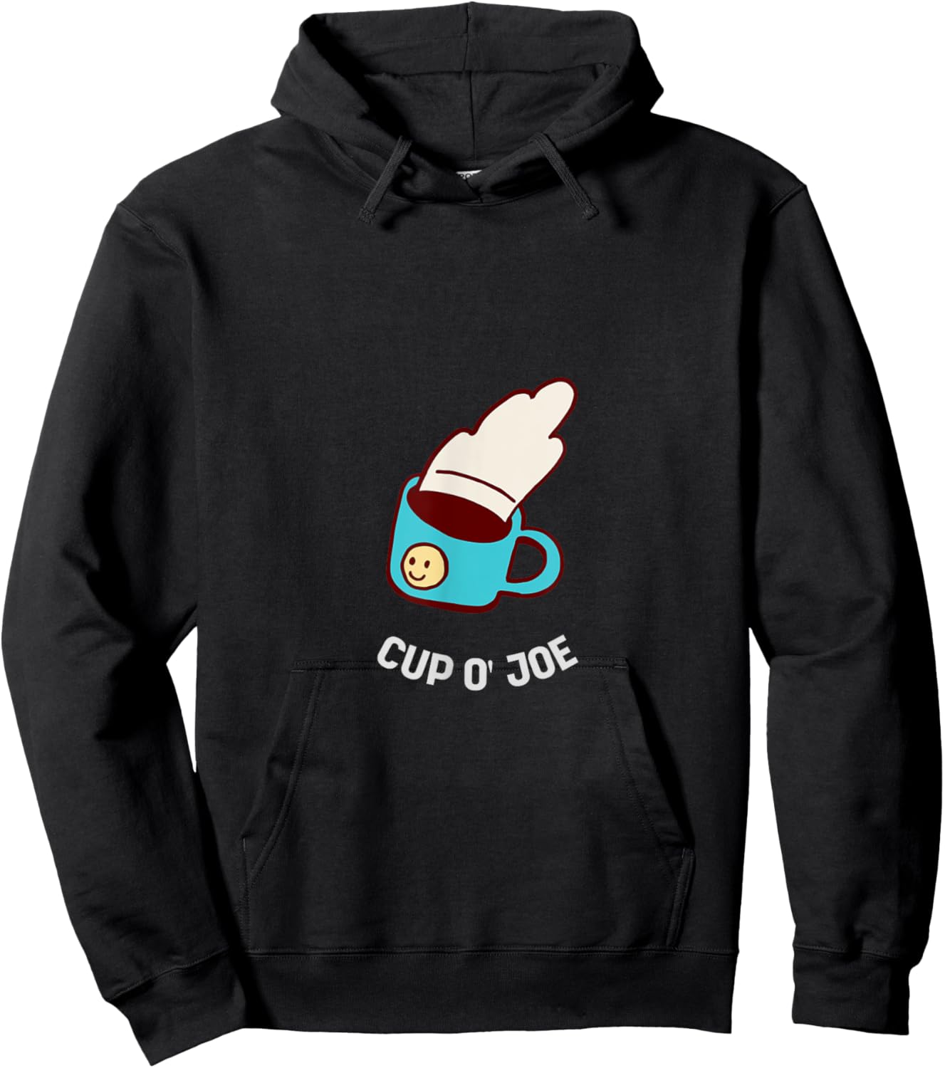 Cup O' JOE Retro Funny Coffee Lover Designs Present Hoodie - Hoodie | Black