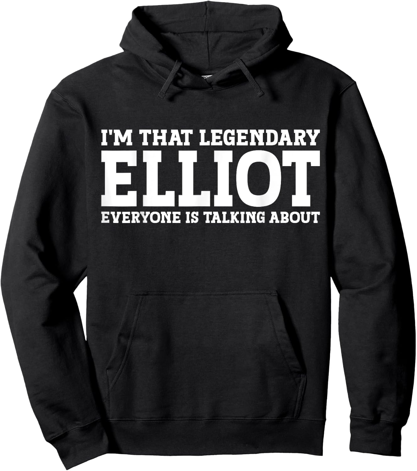 Elliot Surname Funny Team Family Last Name Elliot Hoodie - Hoodie | Black