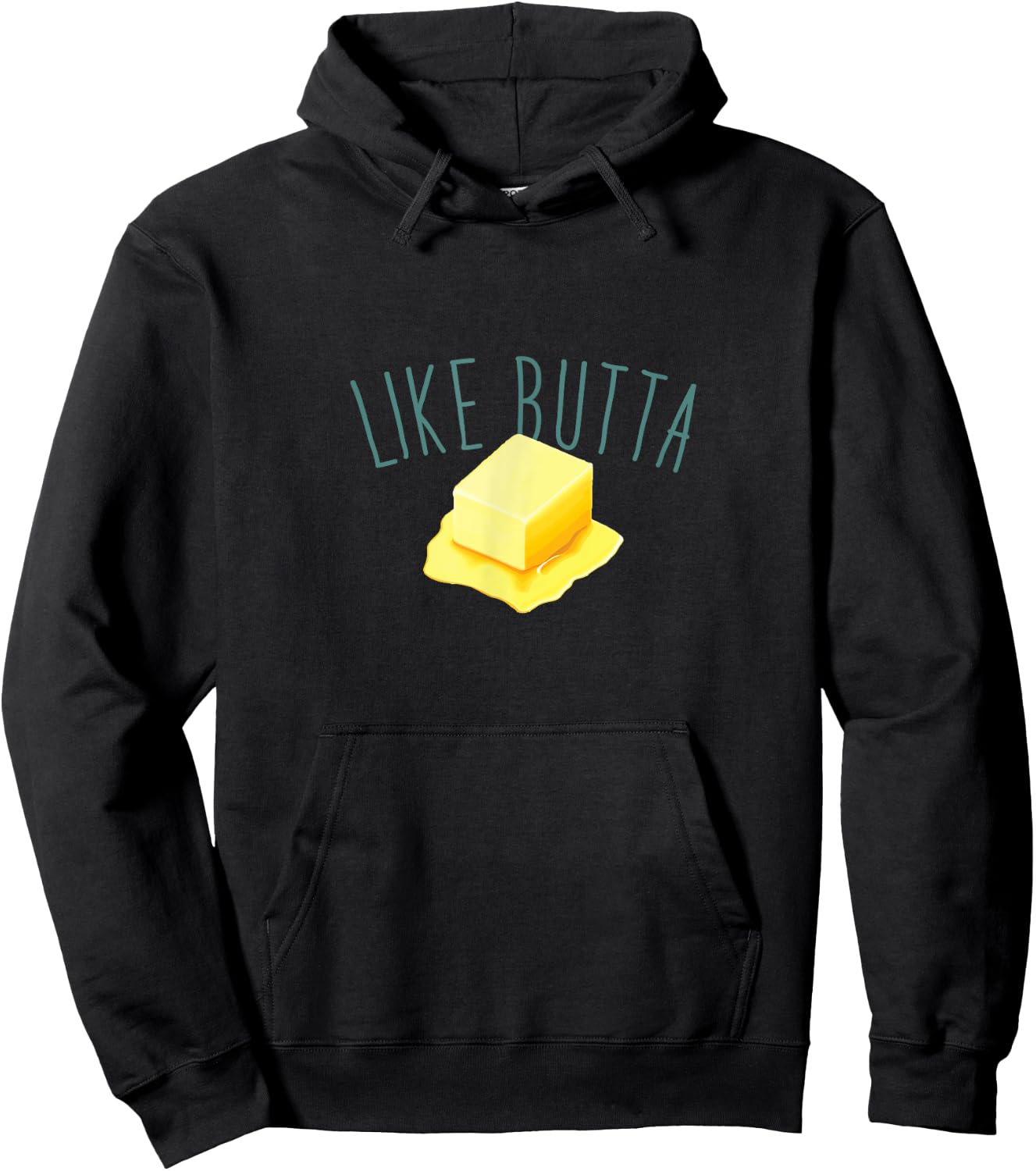 Like Butta, Melting Pat of Butter Hoodie - Hoodie | Black