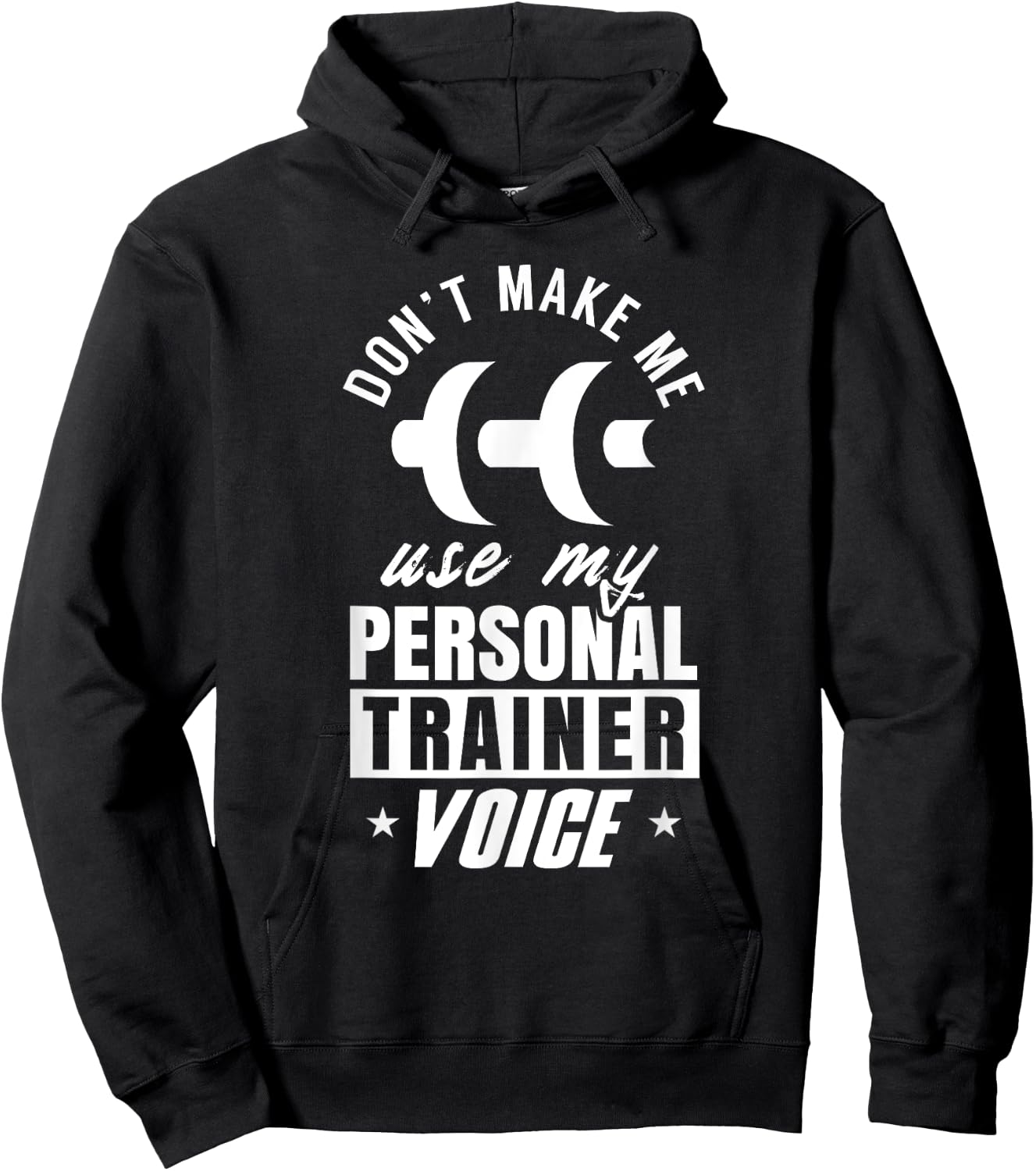 Personal Trainer Voice Workout Fitness Coach Instructor Hoodie - Hoodie | Black