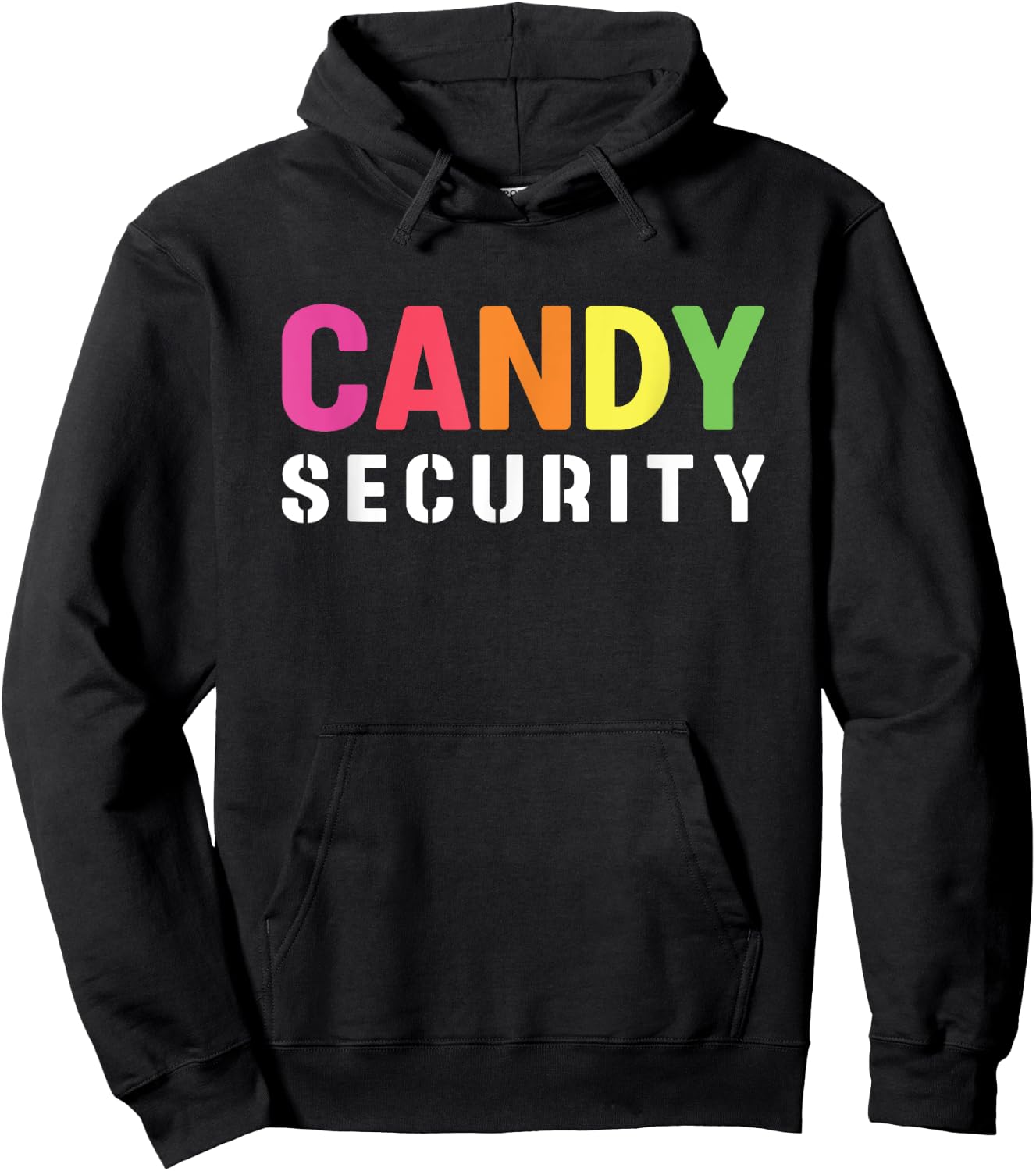 Halloween Costume Funny Candy Security Hoodie - Hoodie | Black