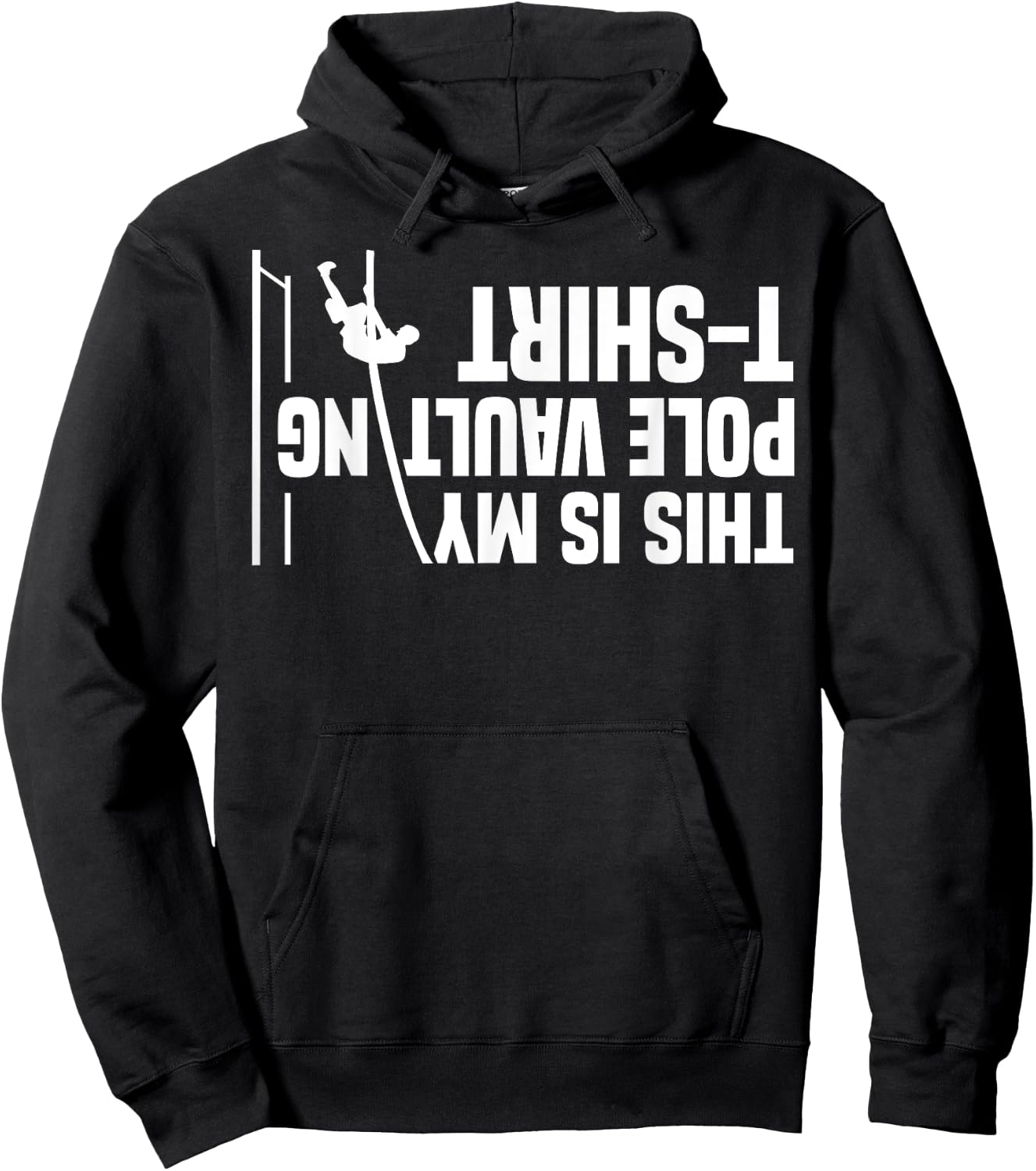 Funny Pole Vaulting Design Men Women Vaulter Track And Field Hoodie - Hoodie | Black