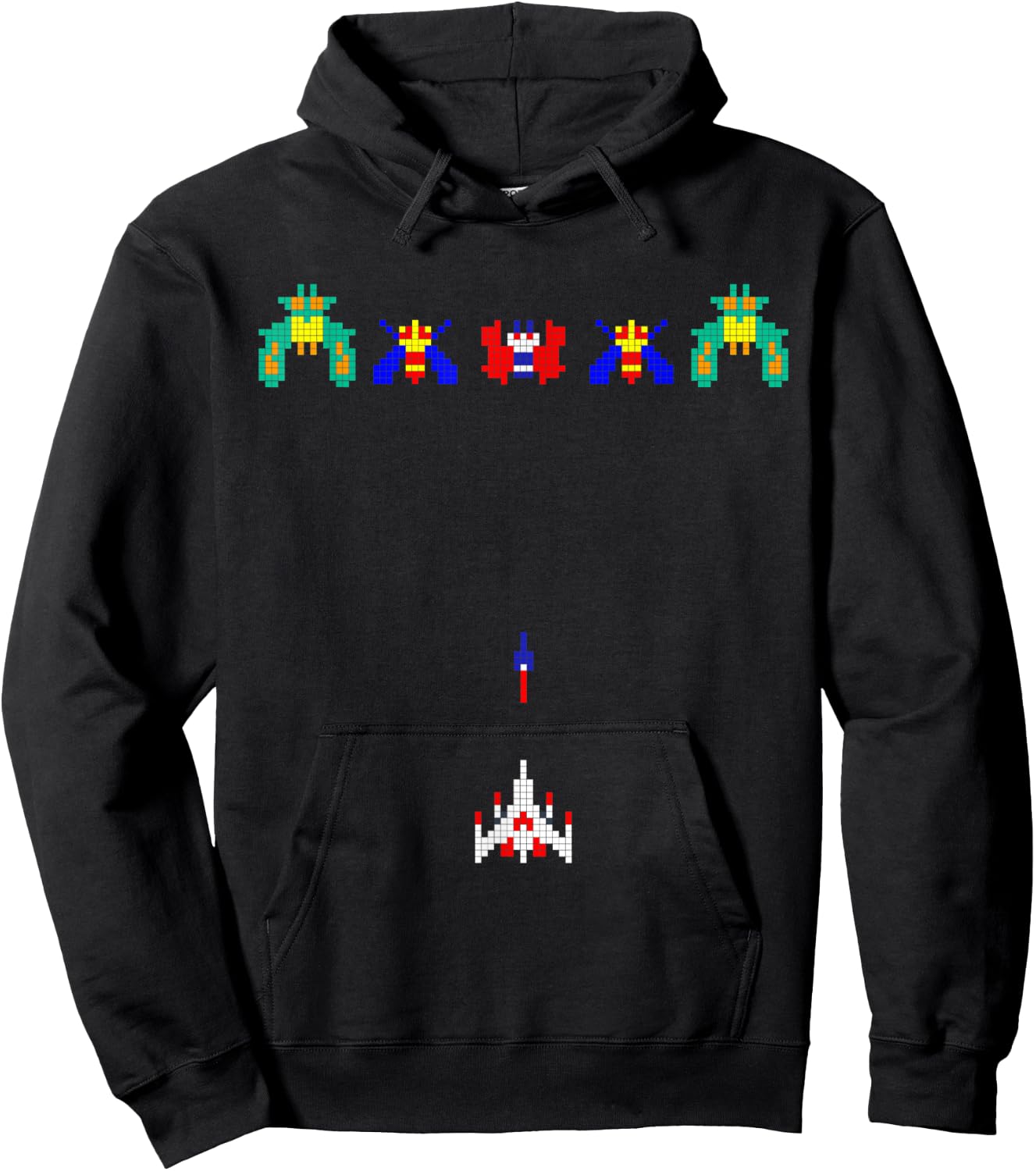 70s 80s 90s Retro Vintage Graphic Space Arcade Video Game Hoodie - Hoodie | Black
