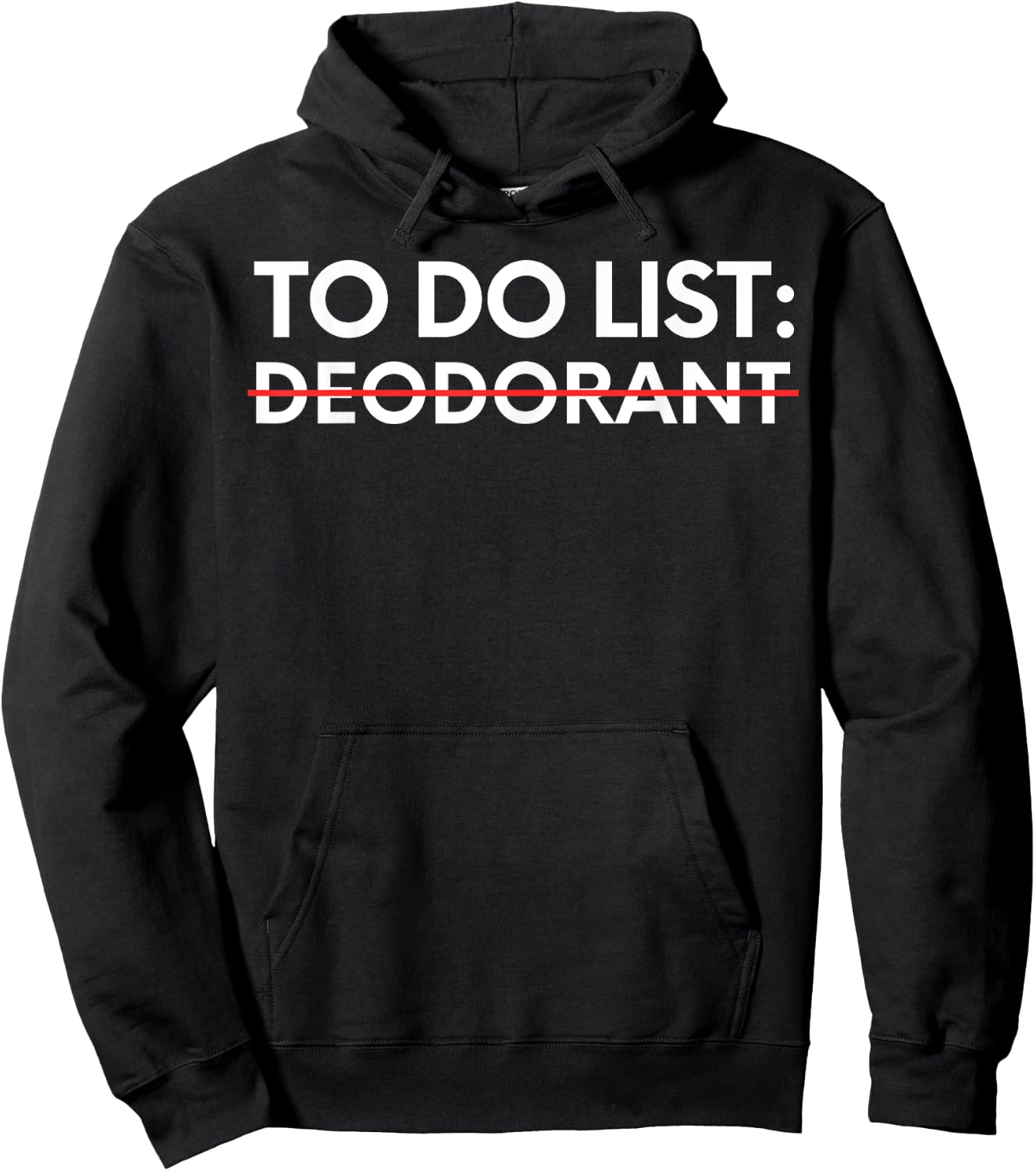 Funny Saying To Do List Deodorant Gym Exercises Women Men Hoodie - Hoodie | Black