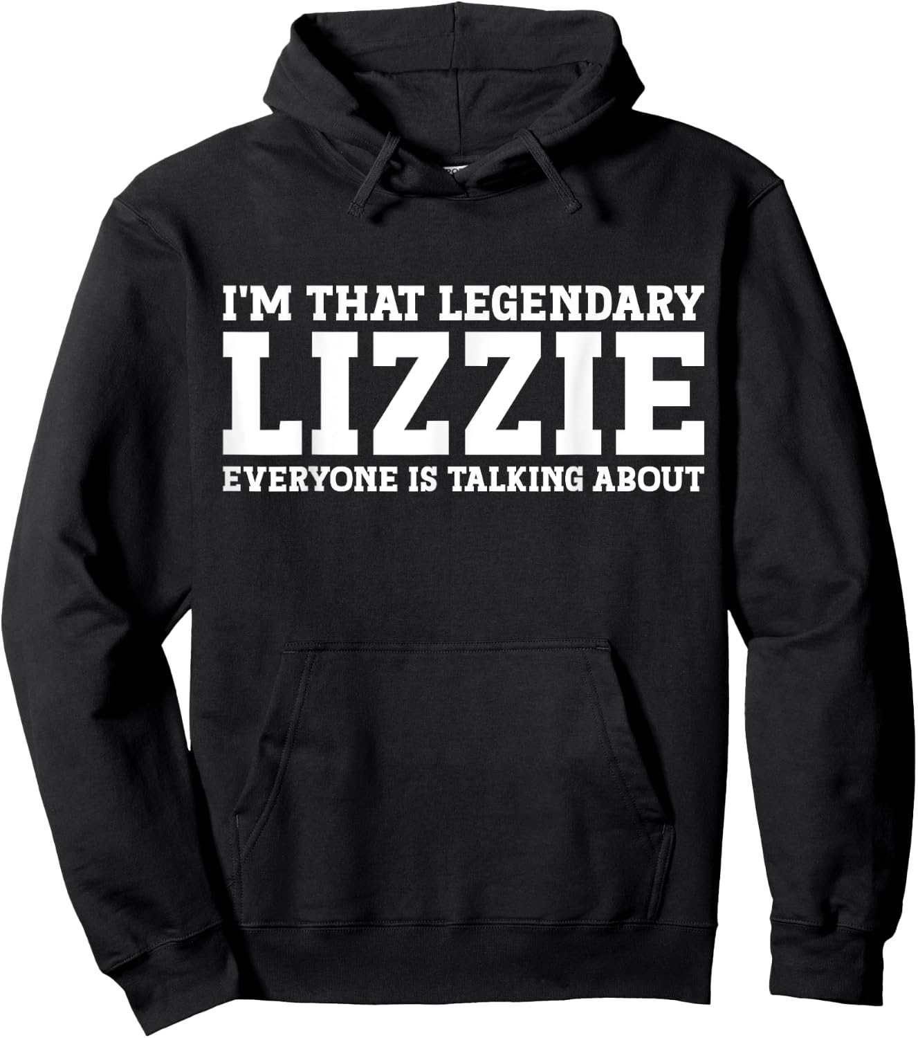 Lizzie Personal Name Women Girl Funny Lizzie Hoodie - Hoodie | Black