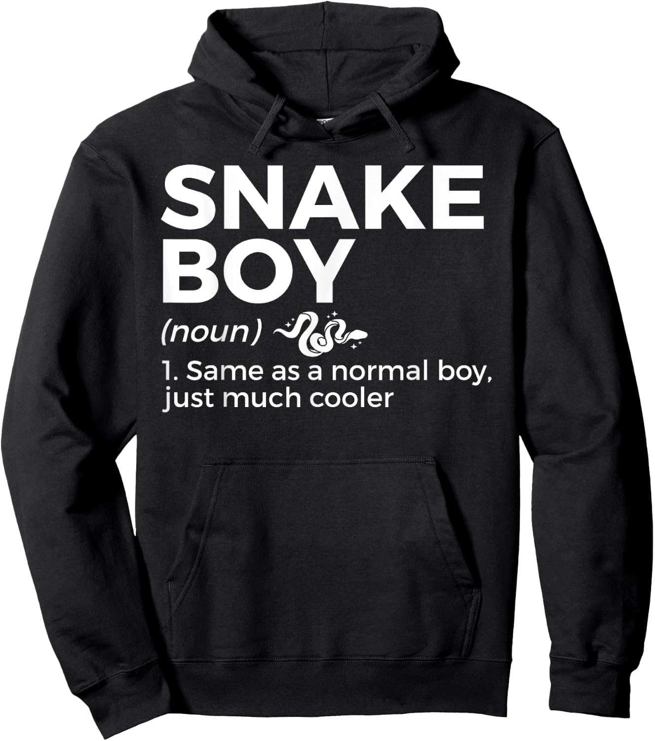 Snake Boy Definition Funny Pet Reptile Lovers Hoodie - Hoodie | Black