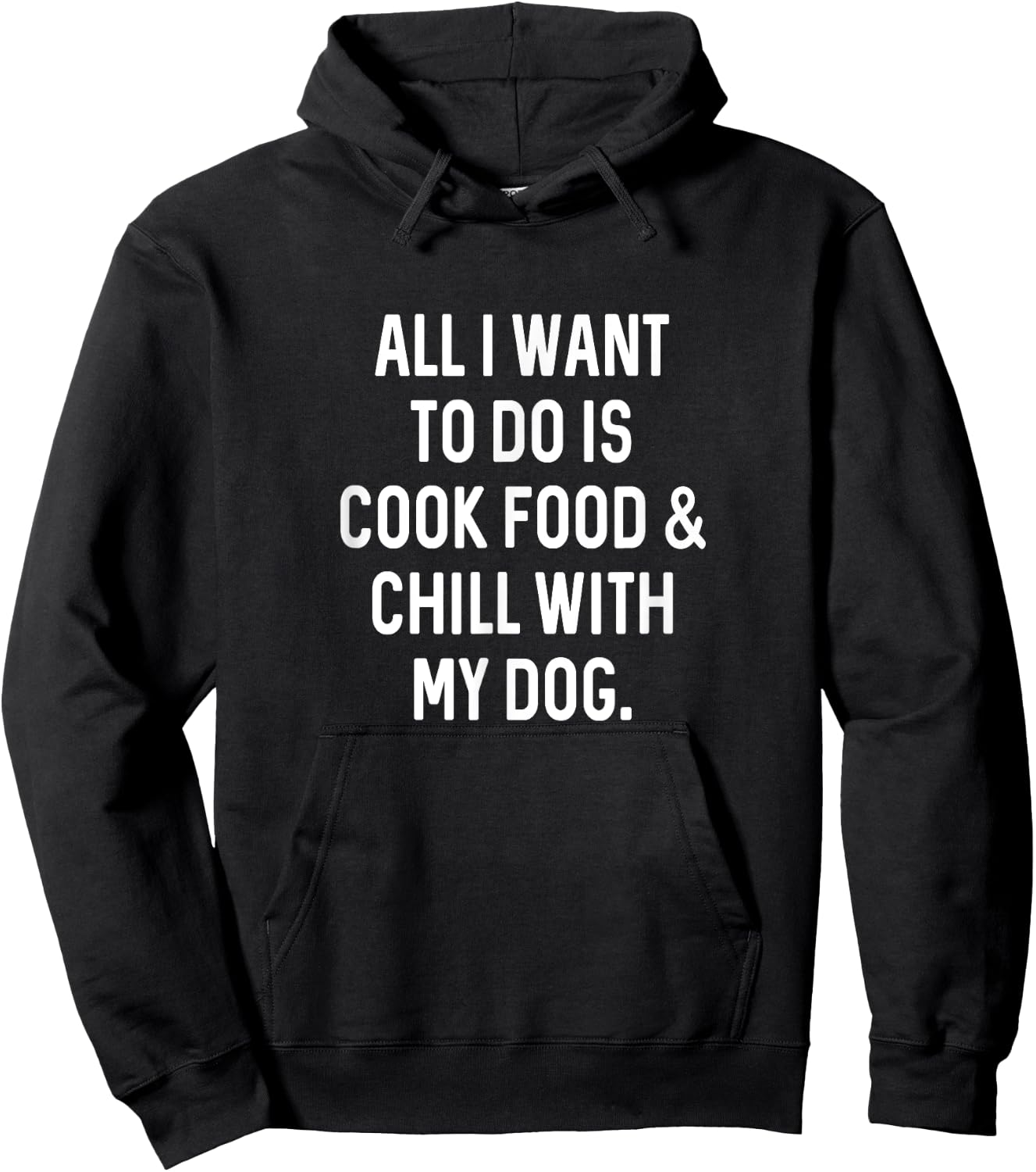 Cooking Food Chill With Dog Funny Kitchen Cook Hoodie - Hoodie | Black