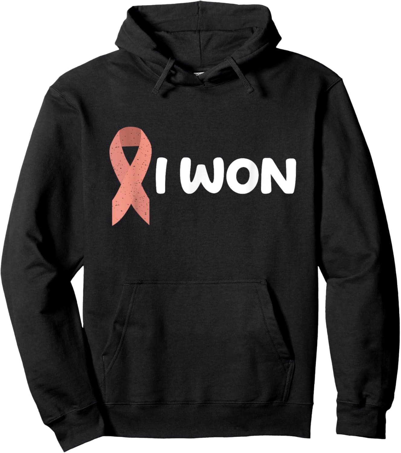 I Won! Endometrial Cancer survivor Hoodie - Hoodie | Black