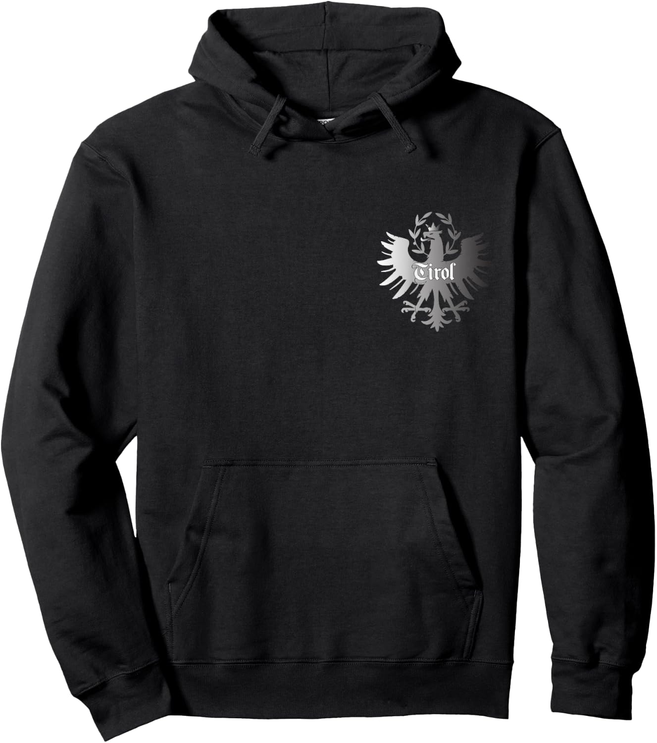 Tyrol with Tyrolean Eagle and Coat of Arms Hoodie - Hoodie | Black