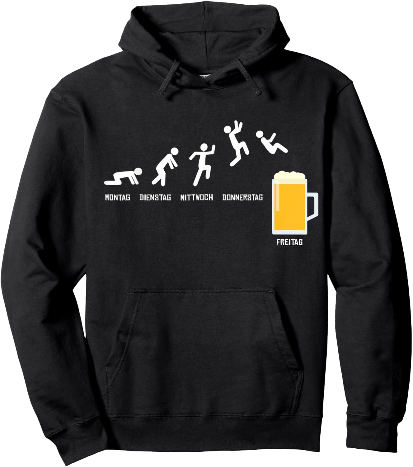 Beer Week Finally Friday Weekend Funny Beer Gift Hoodie - Hoodie | Black