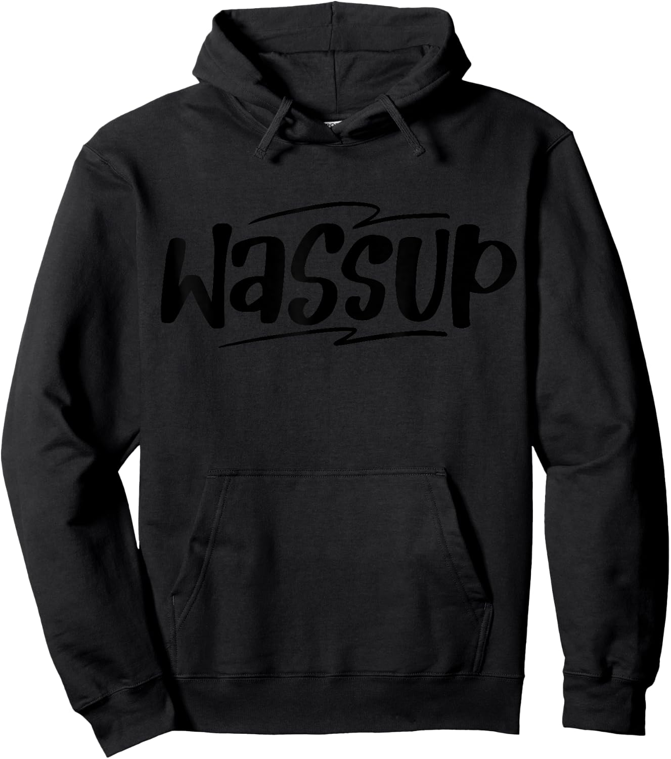 Wassup Funny Meme Hoodie - Hoodie | Black