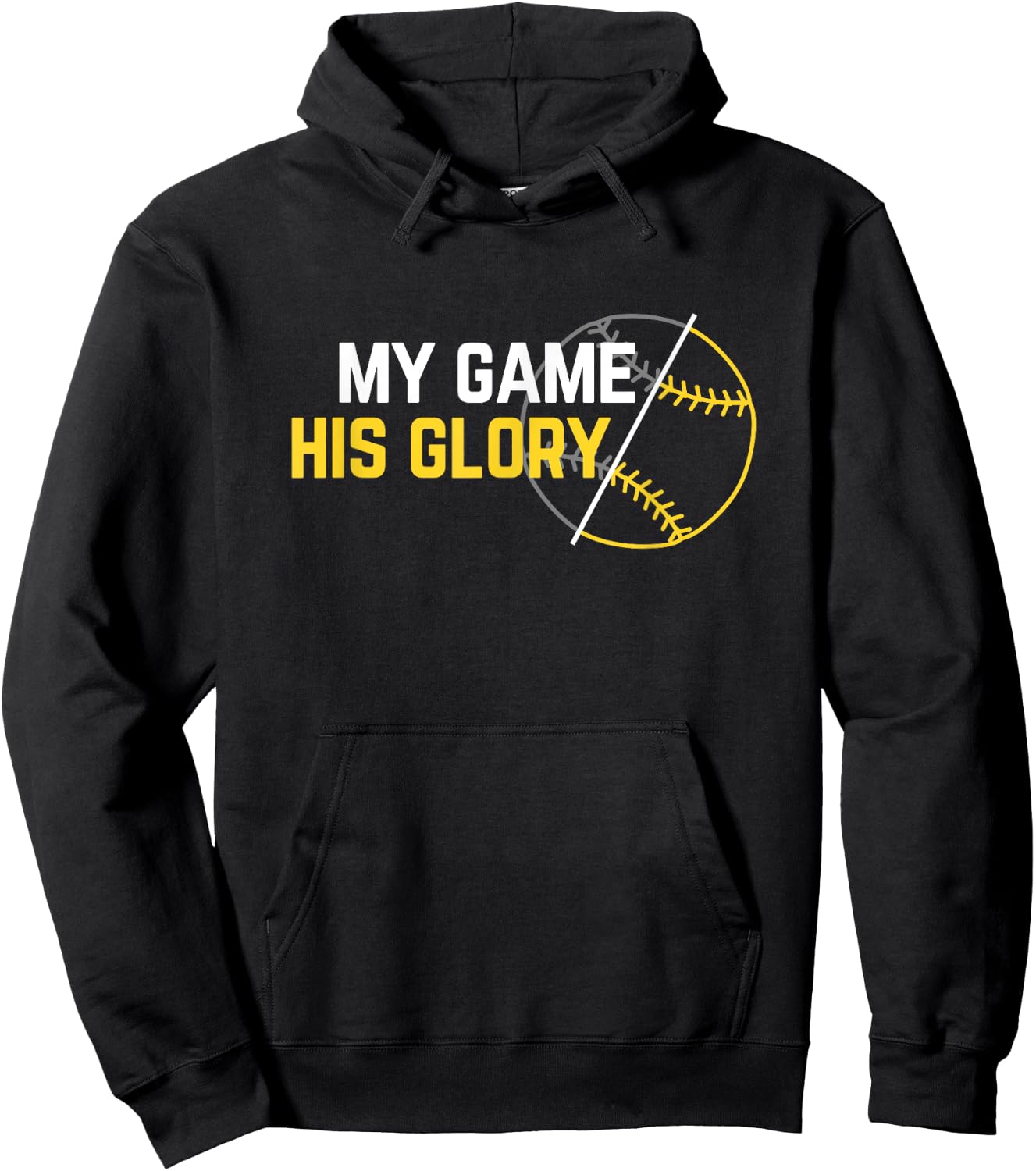 Christian Athlete Baseball Softball Hoodie - Hoodie | Black