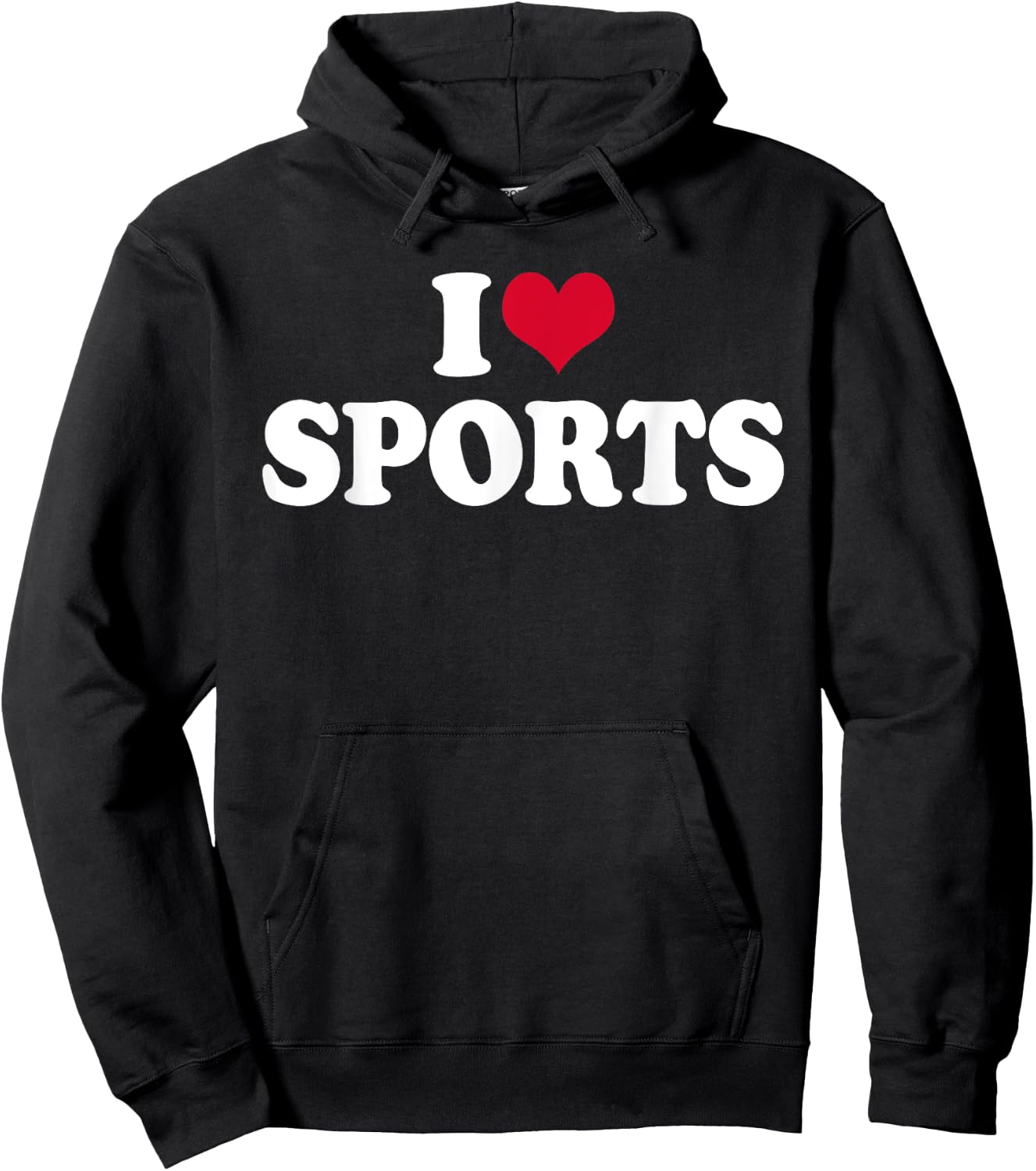 I Love Sports Fitness Motivation Hoodie - Hoodie | Black