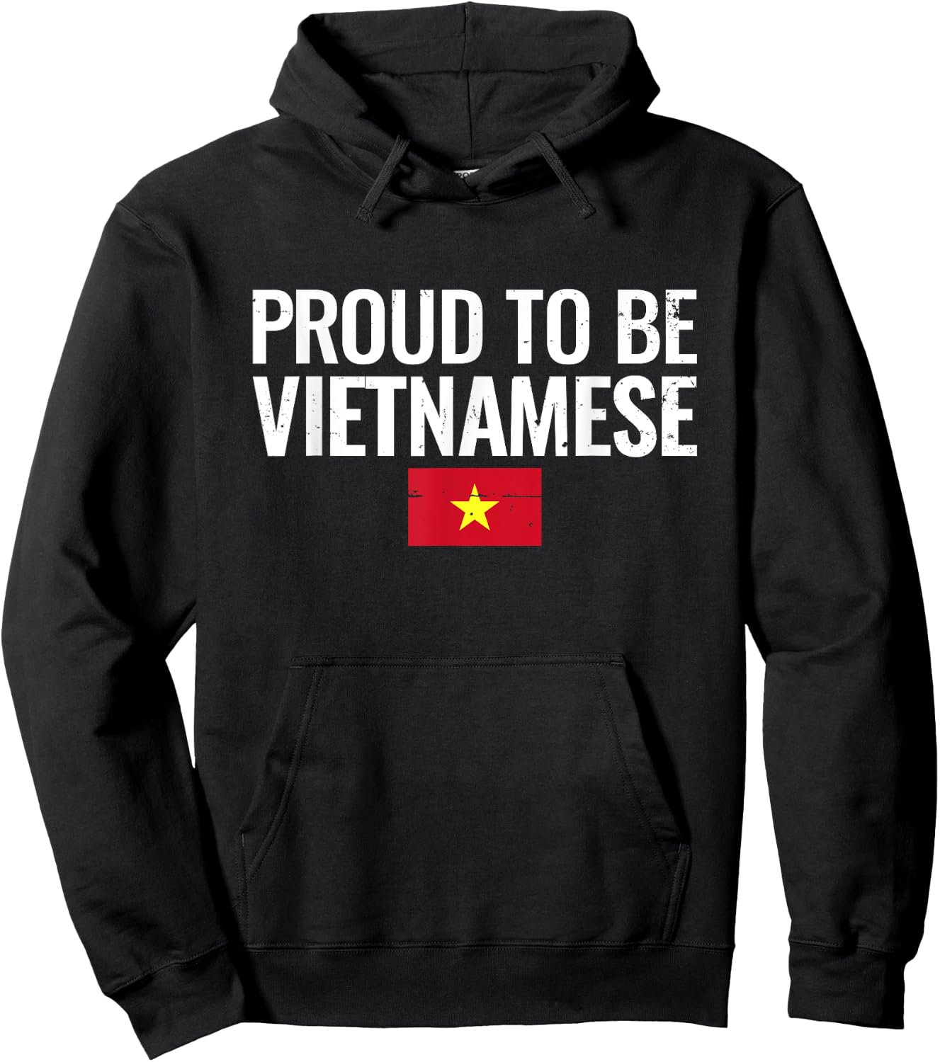 Proud To Be Vietnamese Vintage Flag Vietnam Hoodie - Hoodie | Black