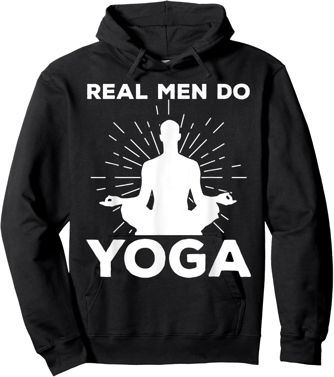 Funny Yoga Design Boys Yoga Pose Meditation Lovers Hoodie - Hoodie | Black