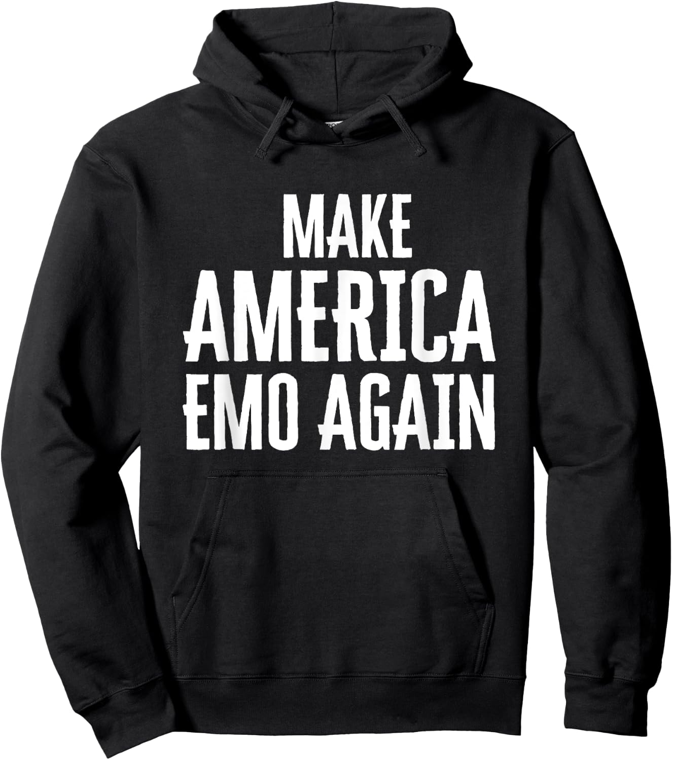 Make America Emo Again Funny Goth Hoodie - Hoodie | Black