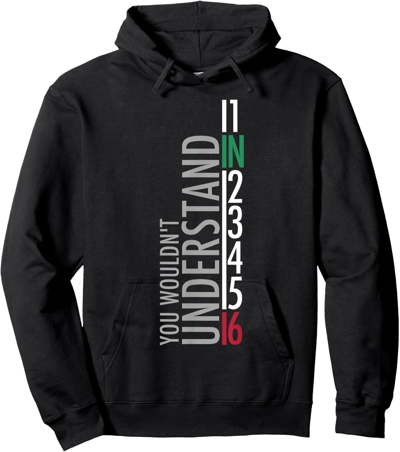 1N23456 Motorcycle Gear Shift Motorcyclist Hoodie - Hoodie | Black