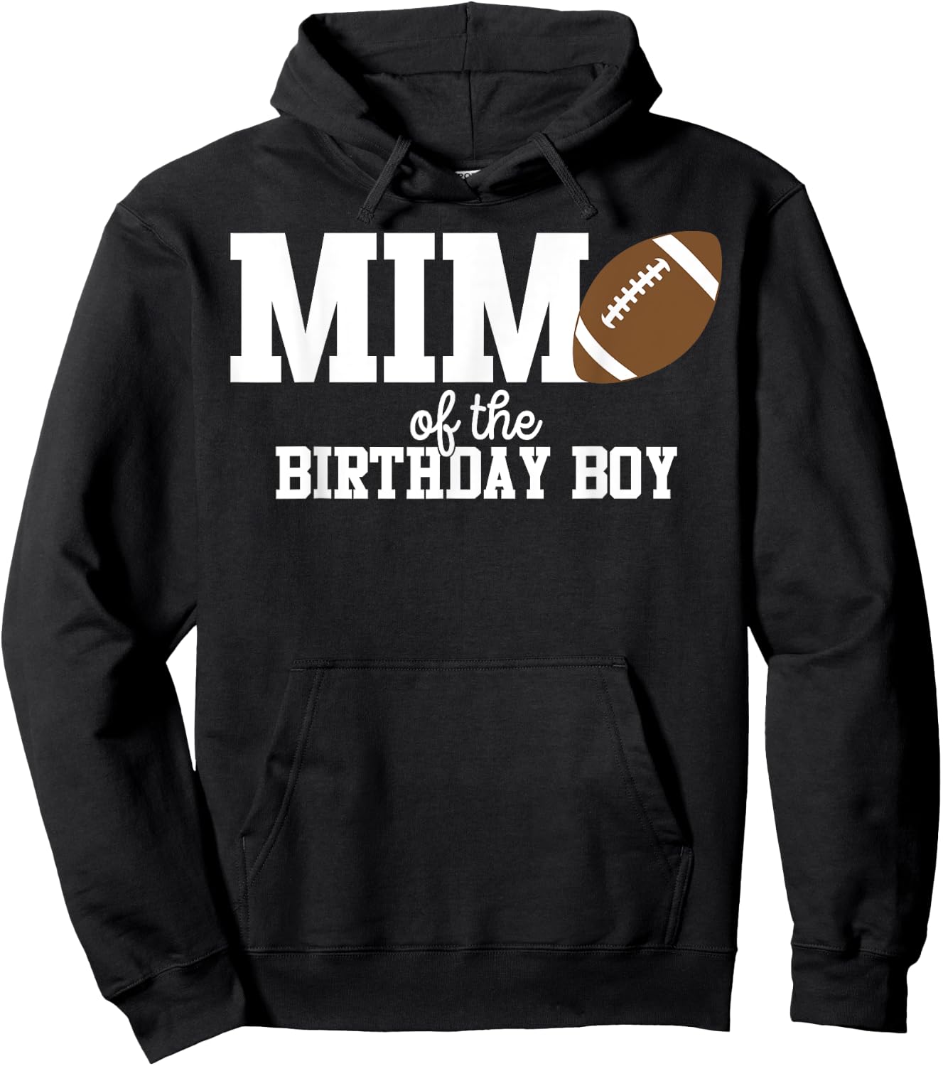 Mimi of the Birthday Boy Football Lover First Birthday Party Hoodie - Hoodie | Black