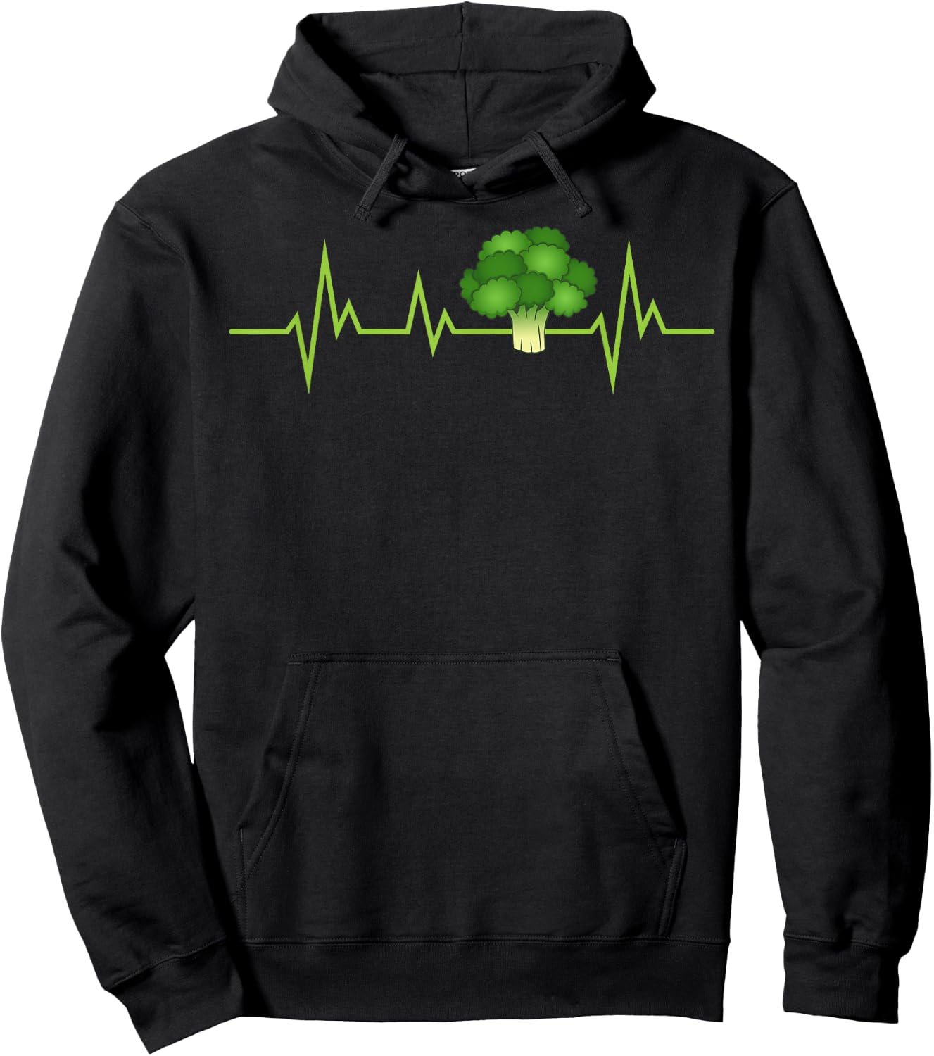 Cool Broccoli Women Vegetarian Vegan Vegetable Food Hoodie - Hoodie | Black