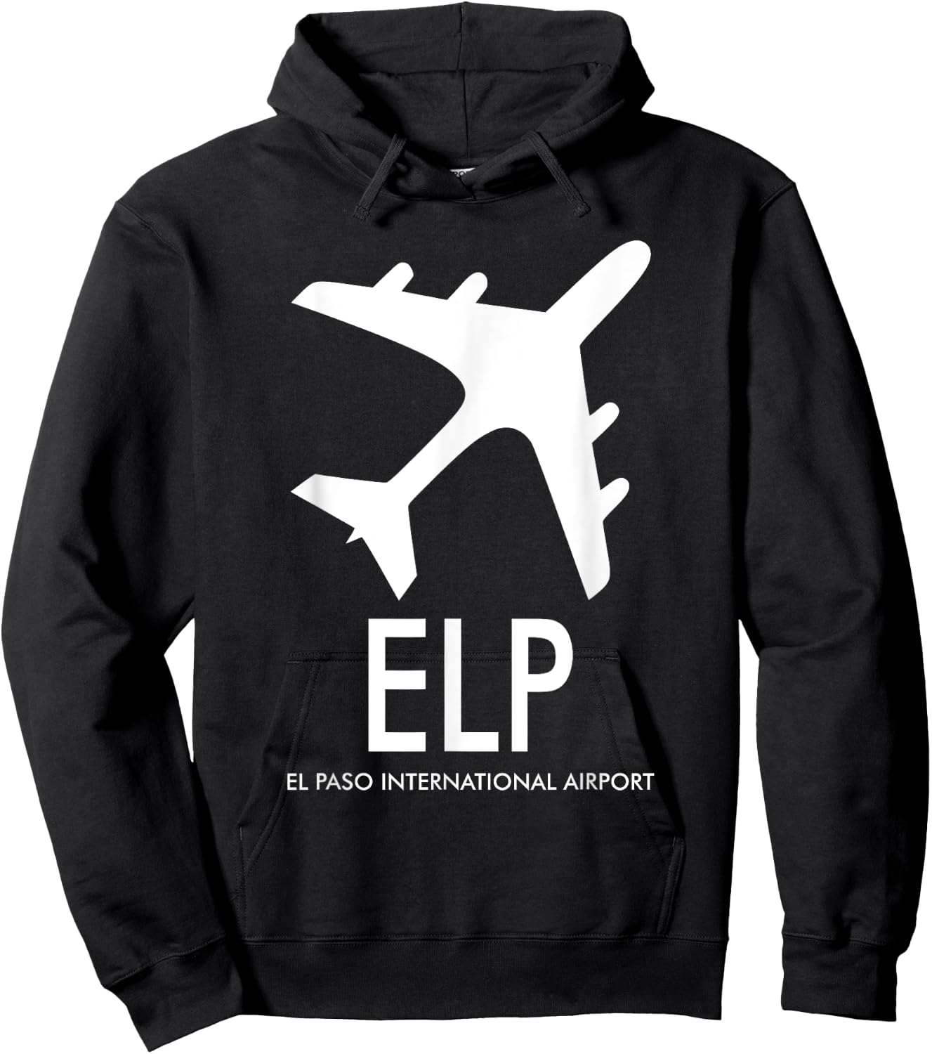 El Paso International Airport Code BAGGAGE TAG TEXAS USA Hoodie - Hoodie | Black