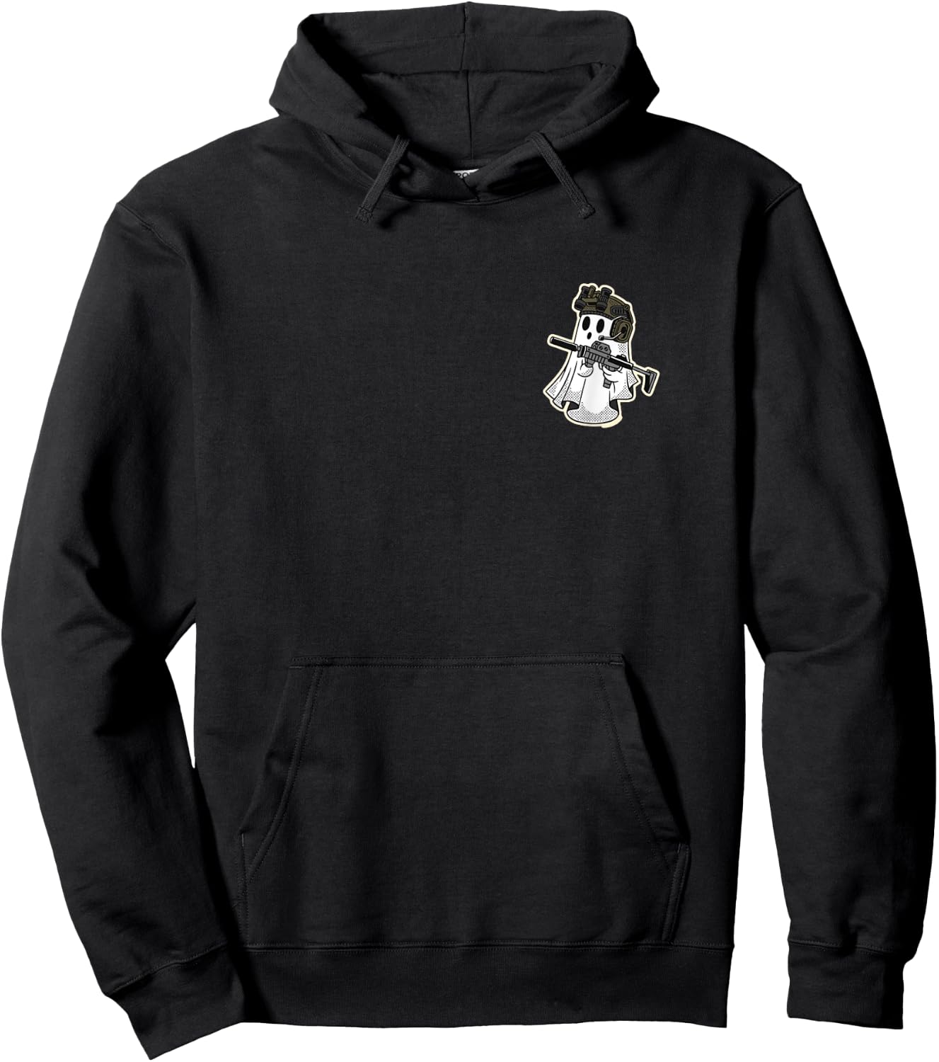 SF Ghost - Spooky Scary Special Forces! Funny military ghost Hoodie - Hoodie | Black