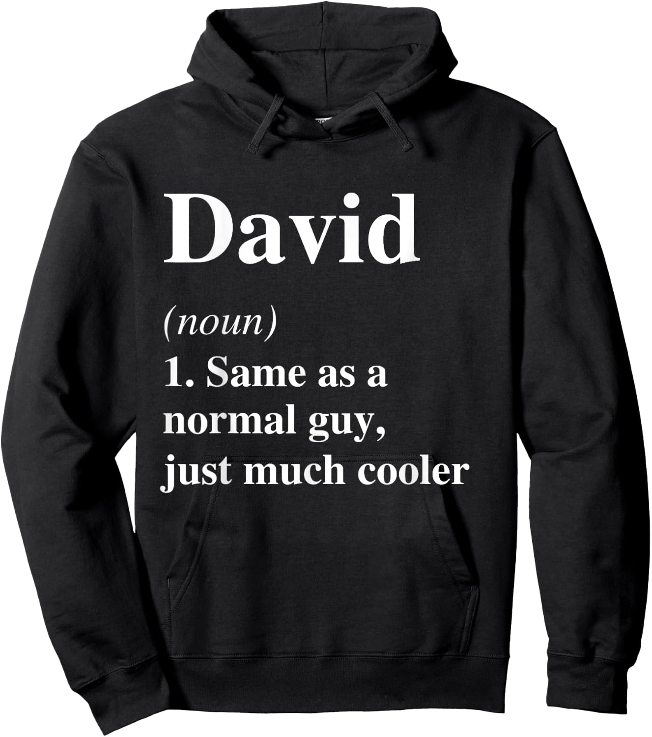 David Definition Name Cool Funny Personalized Birthday Hoodie - Hoodie | Black